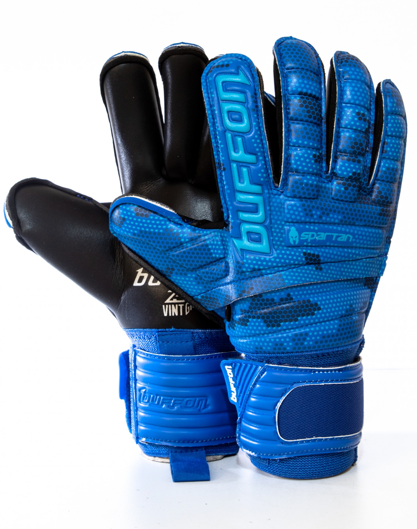 Guantes Buffon Spartan (Varillas) Negro - Azul