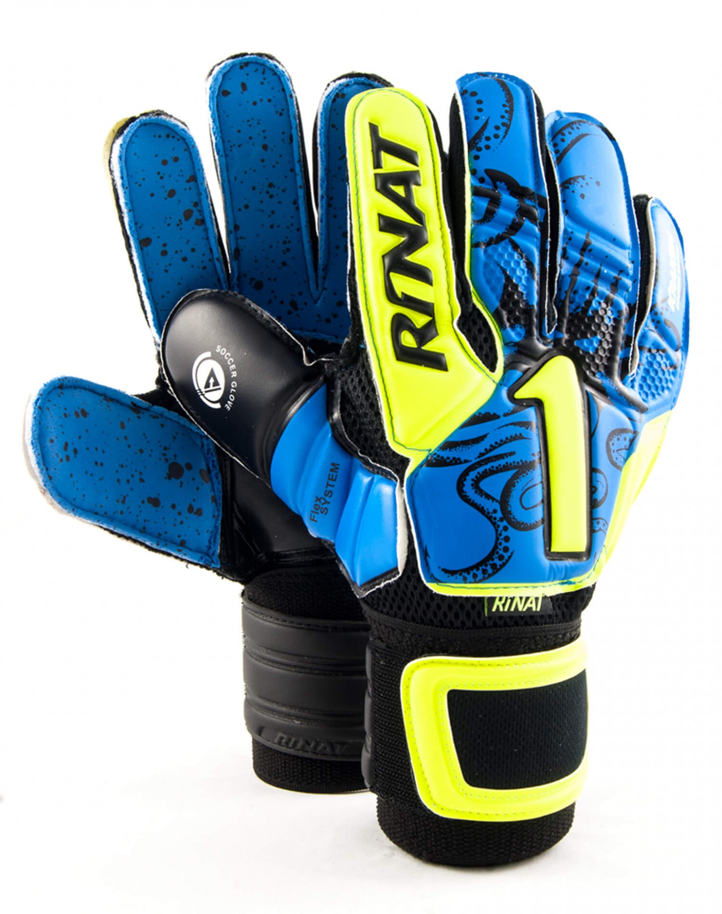 Guantes Rinat Kraken Infantil Azul - Neón