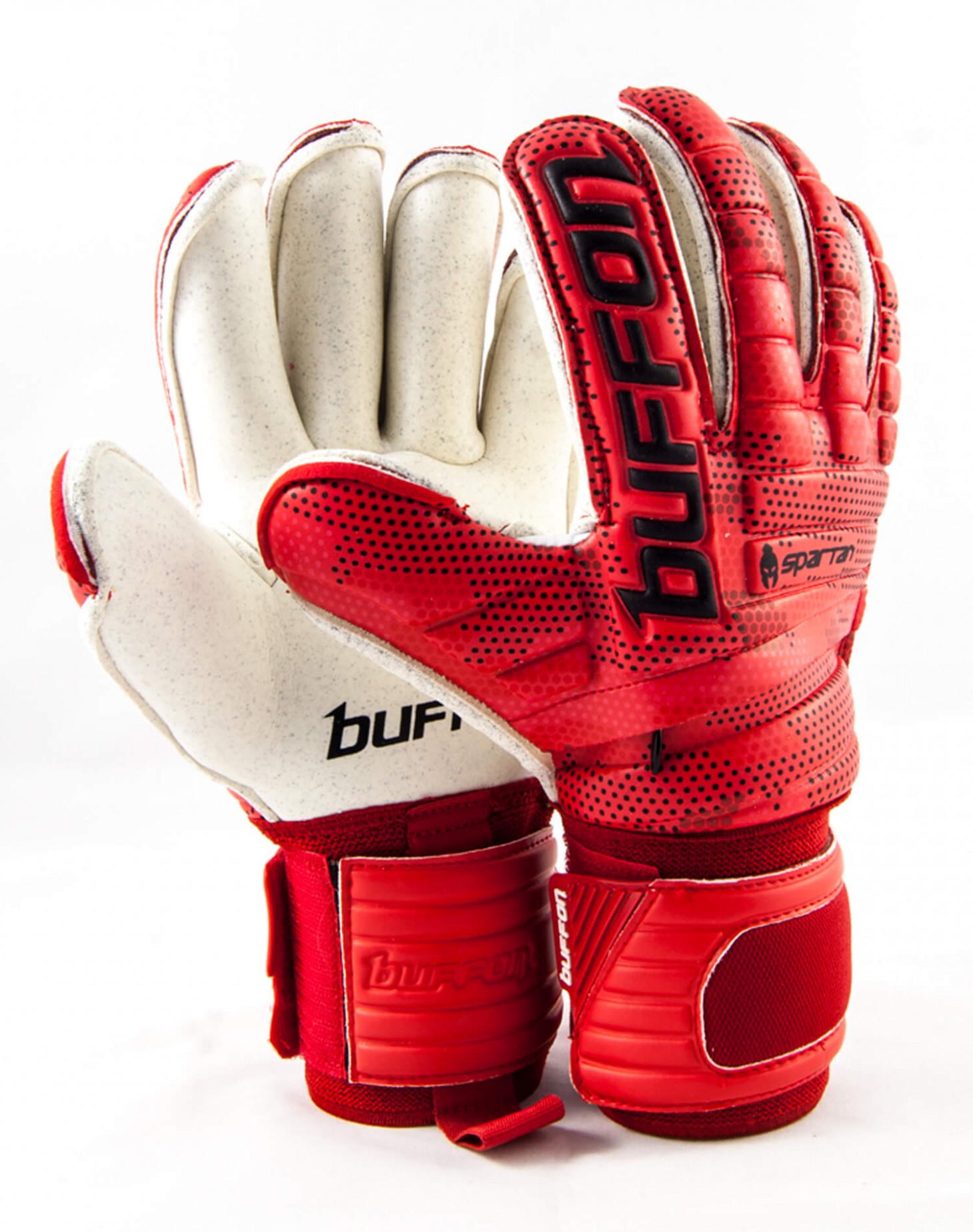 Guantes Buffon Spartan (Varillas) Blanco - Rojo