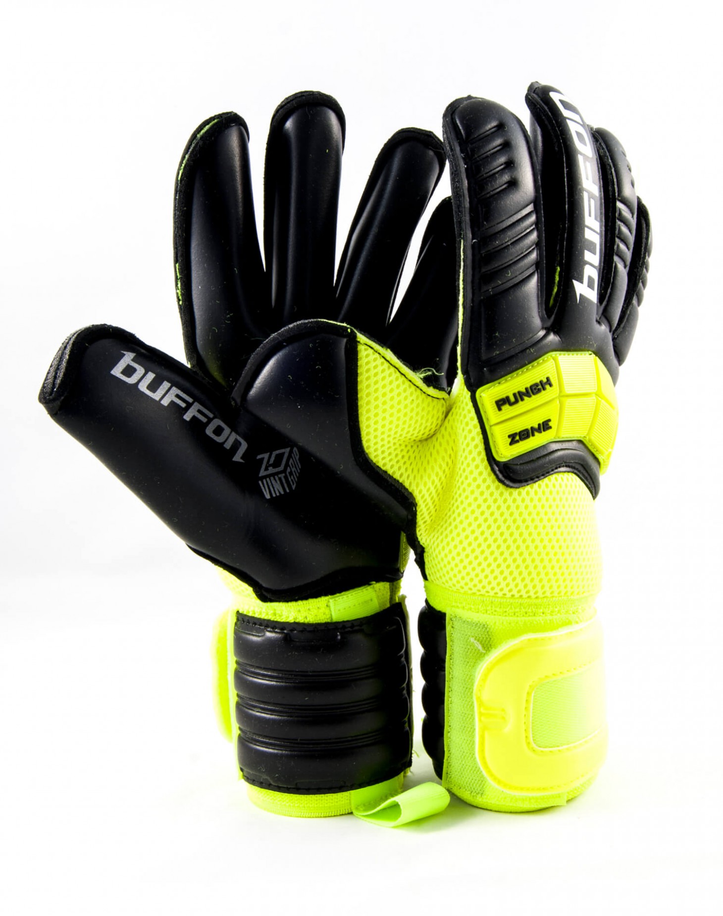 Guantes Buffon Warrior Negro - Neón