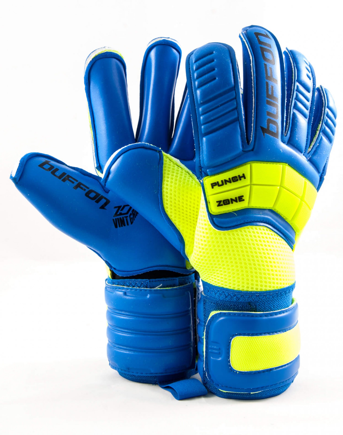 Guantes Buffon Warrior Azul - Neón