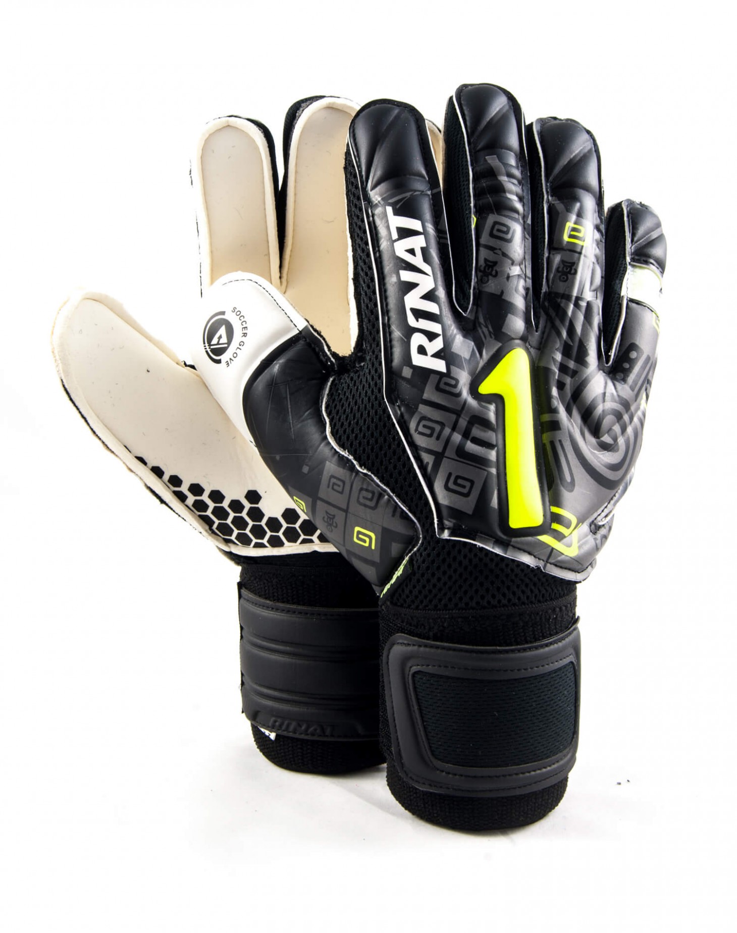 Guantes Rinat Asimetrik Etnik Ox Spines Blanco - Negro