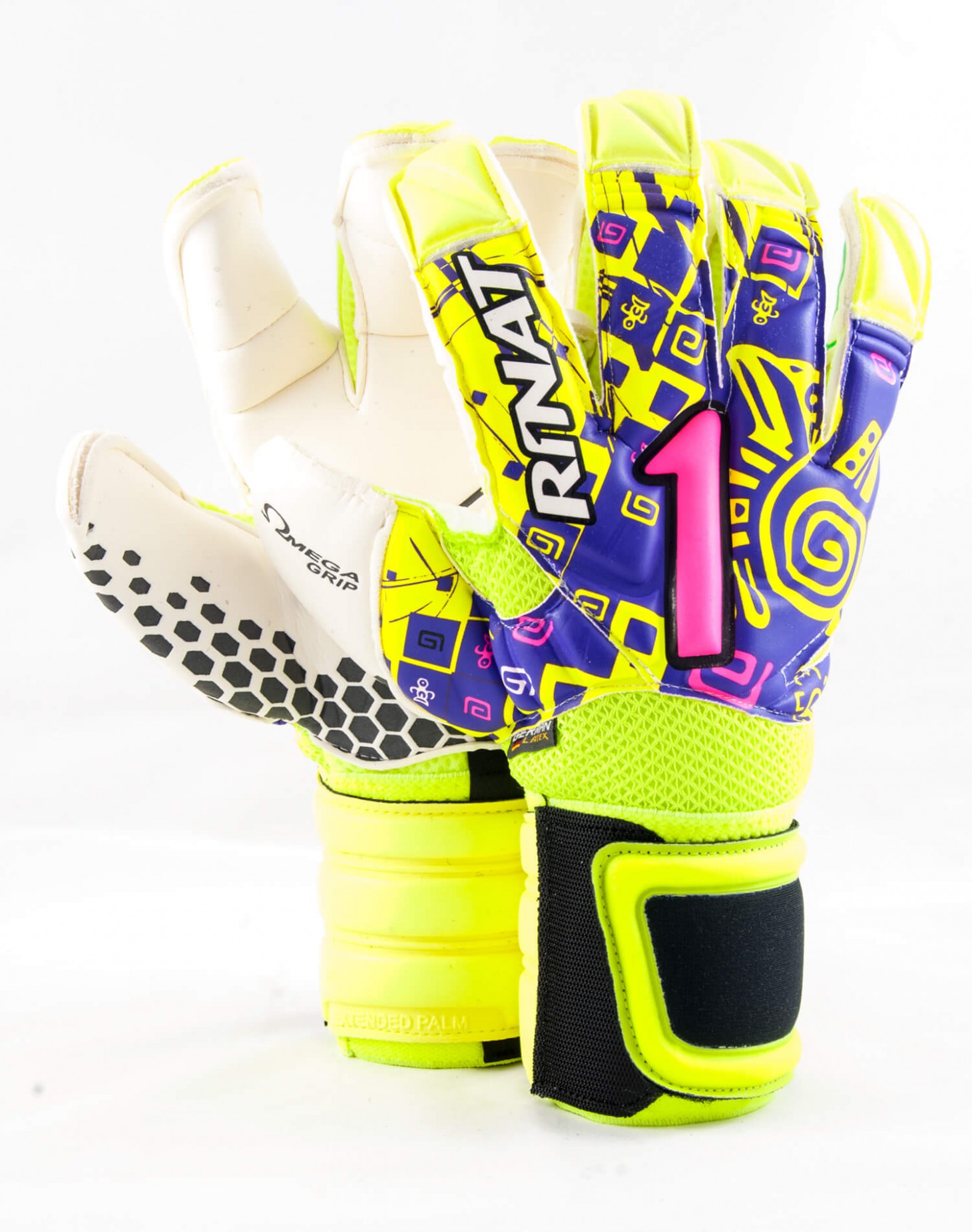 Guantes Rinat Asimetrik Etnik Pro Neón - Morado