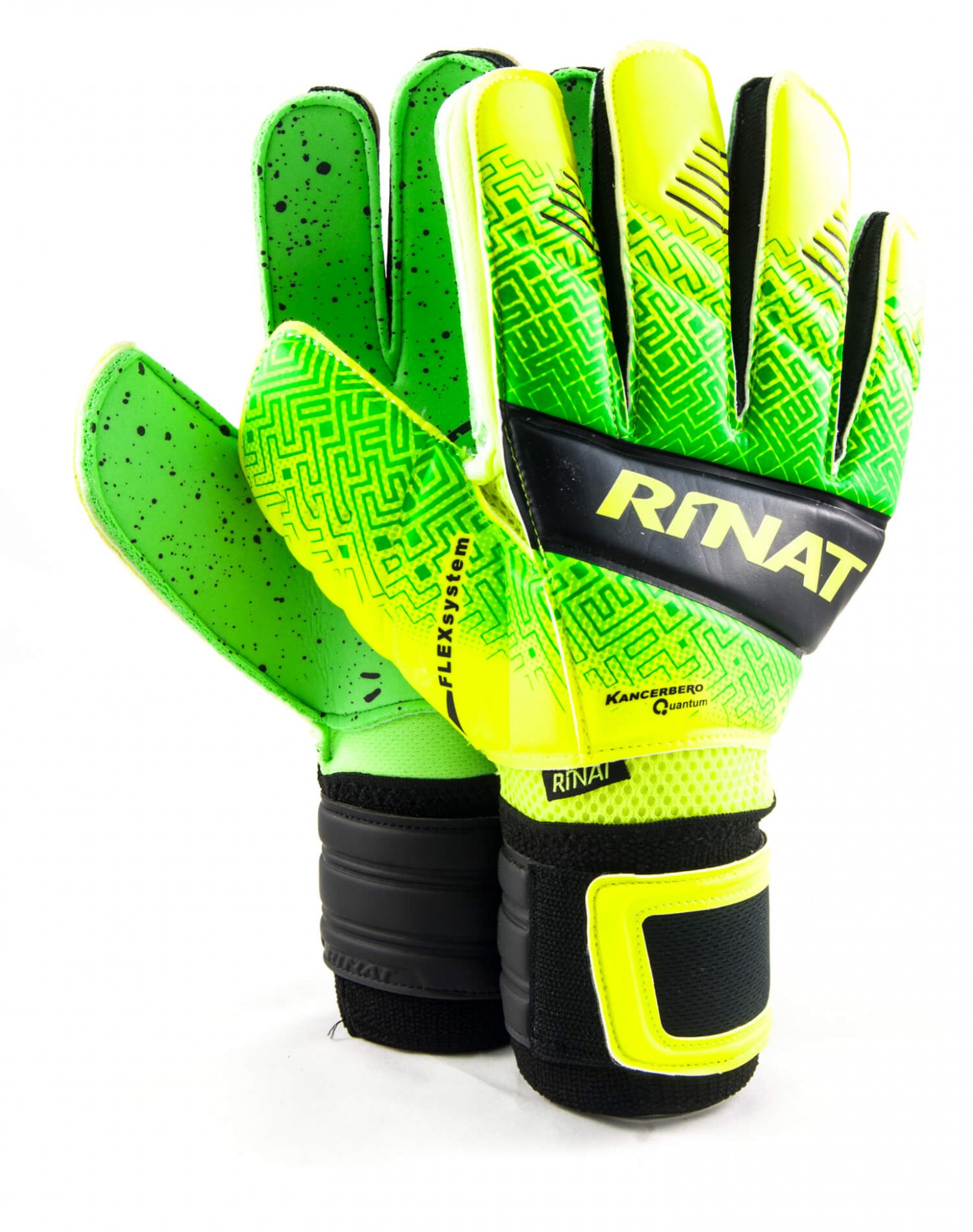 Guantes Rinat Kancerbero Quantum Turf Verde - Neón