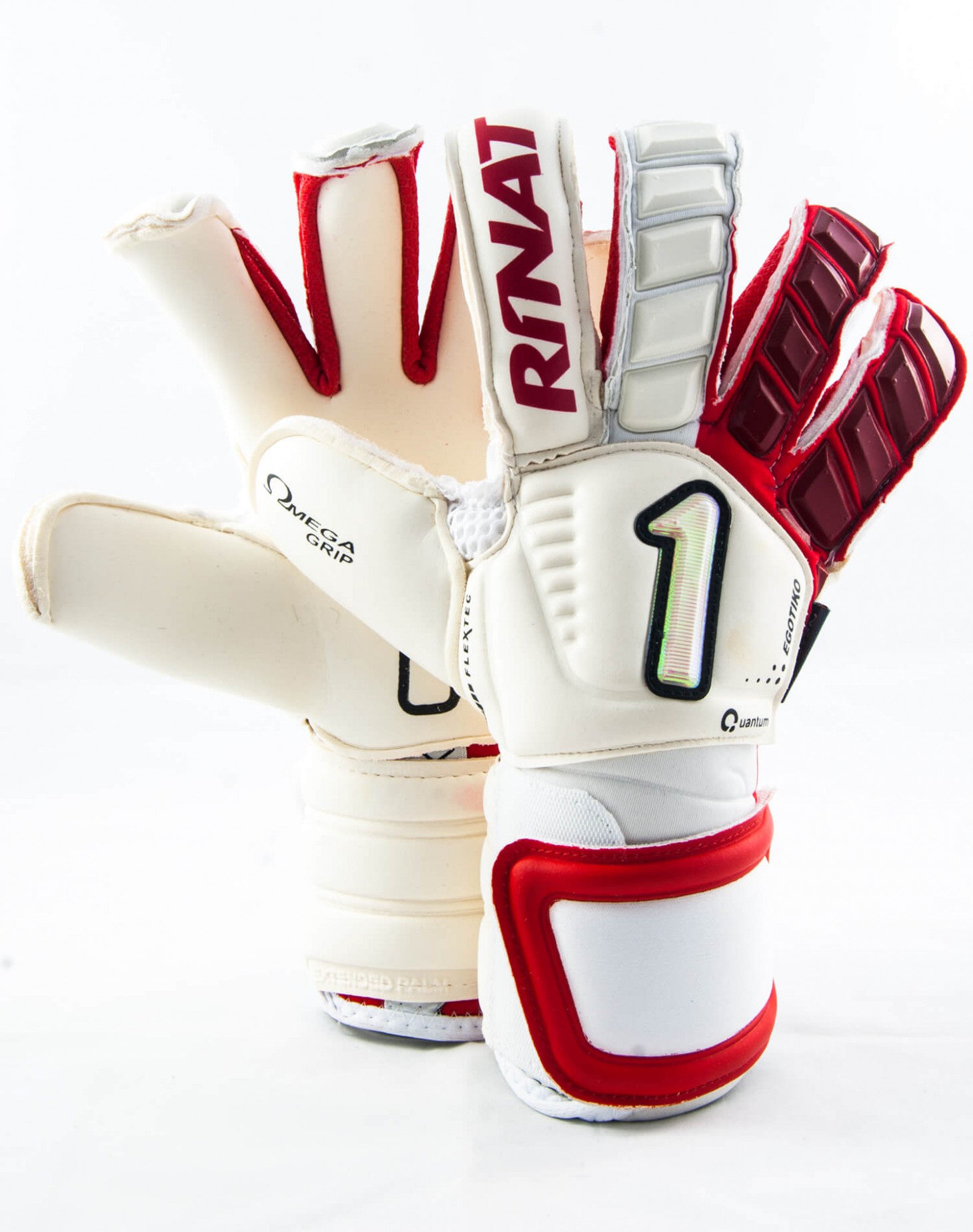 Guantes Rinat Egotiko Quantum Pro Blanco - Rojo