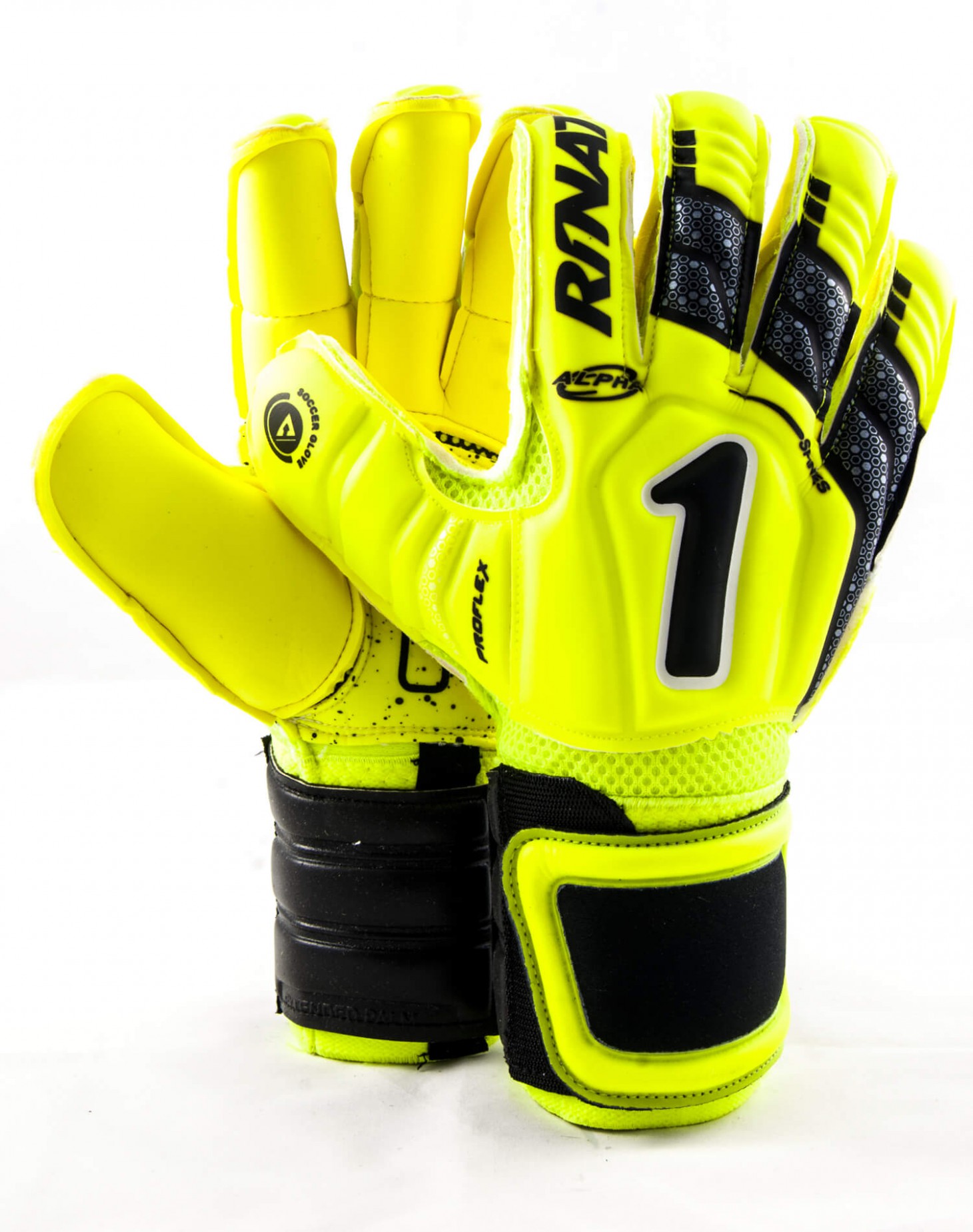 Guantes Rinat Uno Alpha Spine Neón - Negro