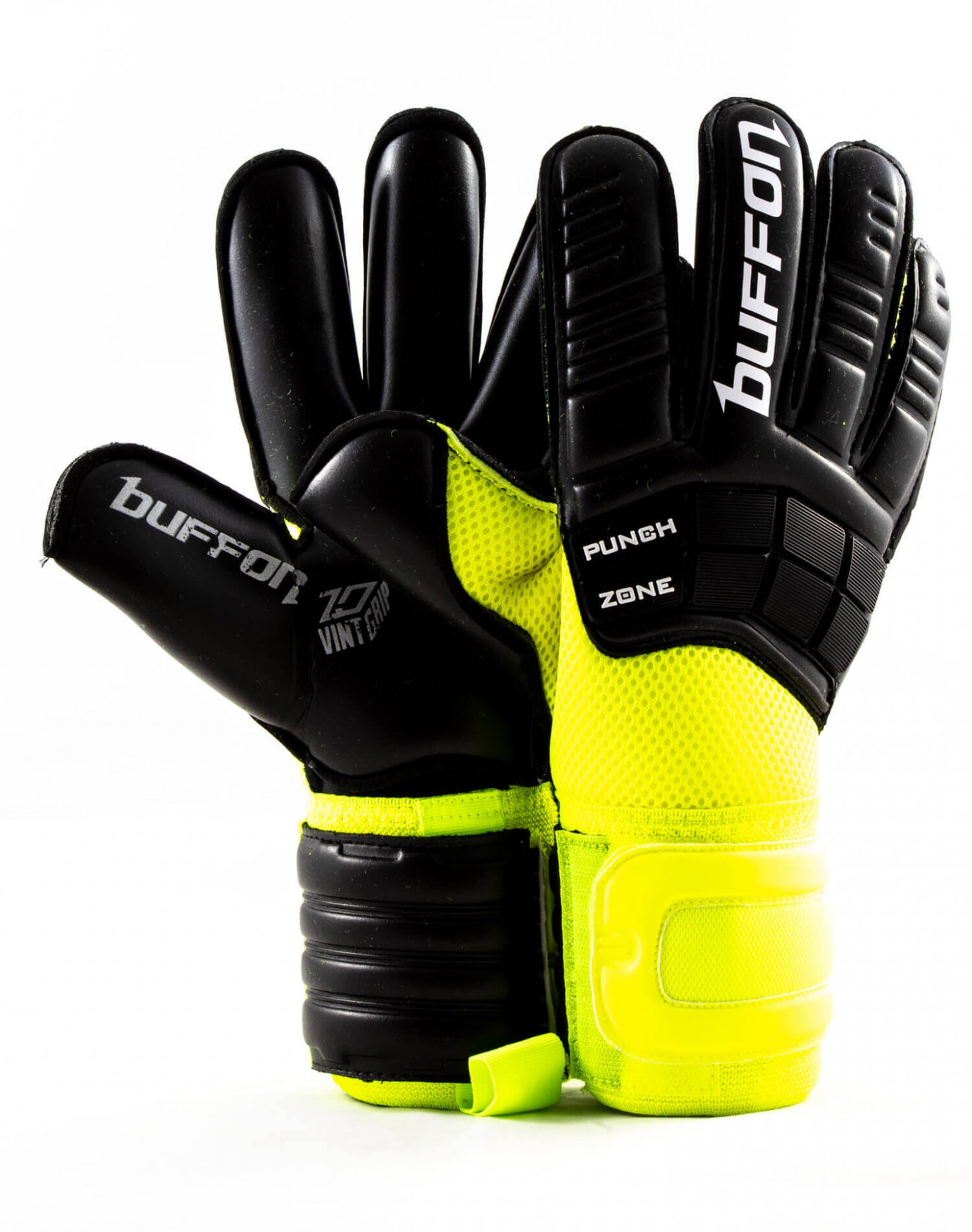 Guantes Buffon Warrior Neón - Negro