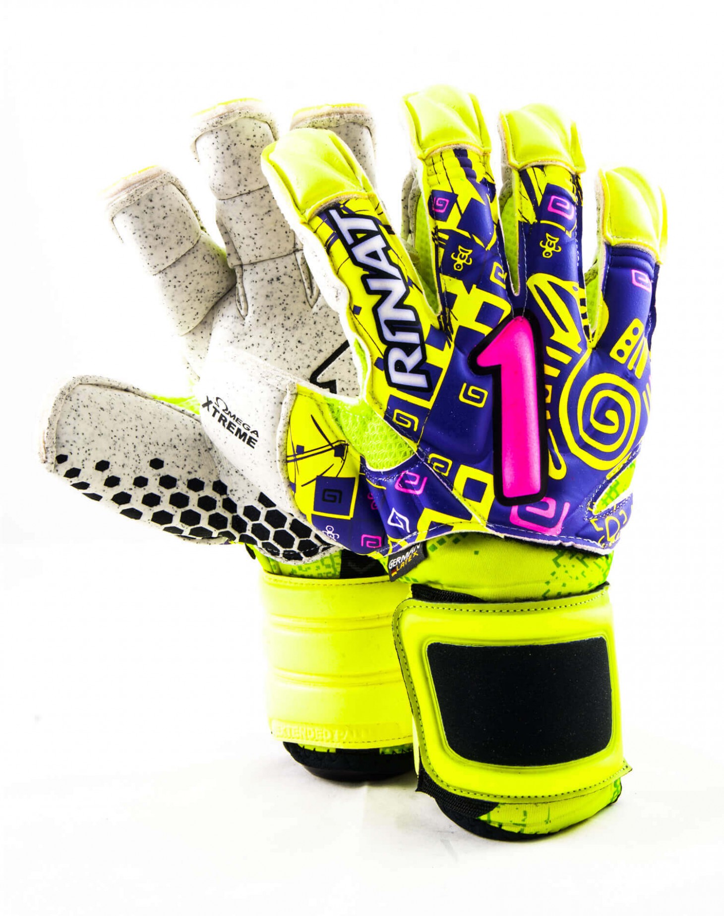Guantes Rinat Asimetrik Etnik Ox Pro Neón - Morado