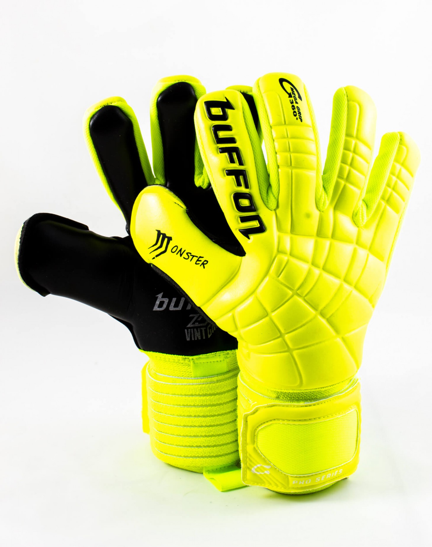 Guantes Buffon Monster Pro Neon - Negro