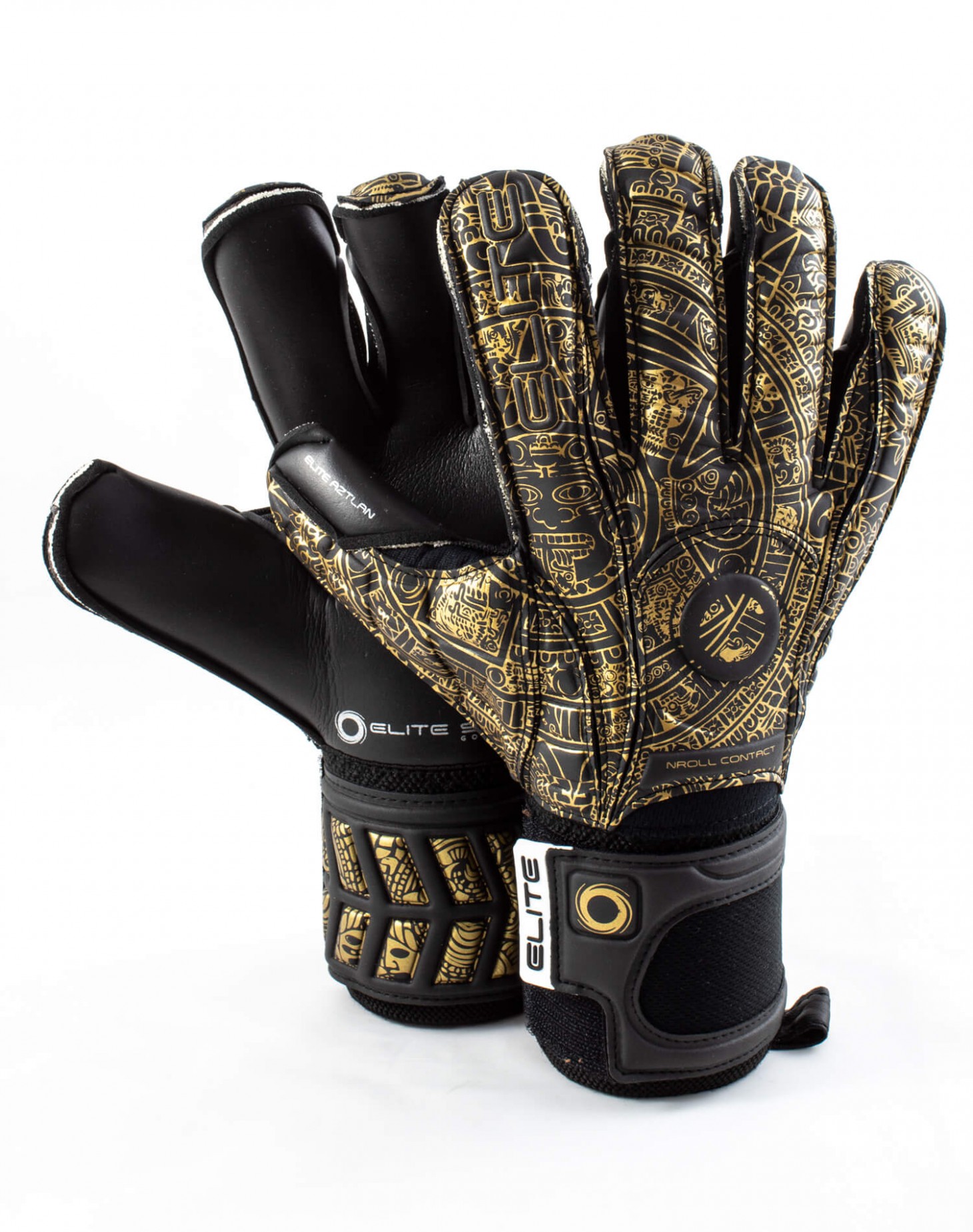 Guantes Elite Sport Aztlan Negro - Dorado