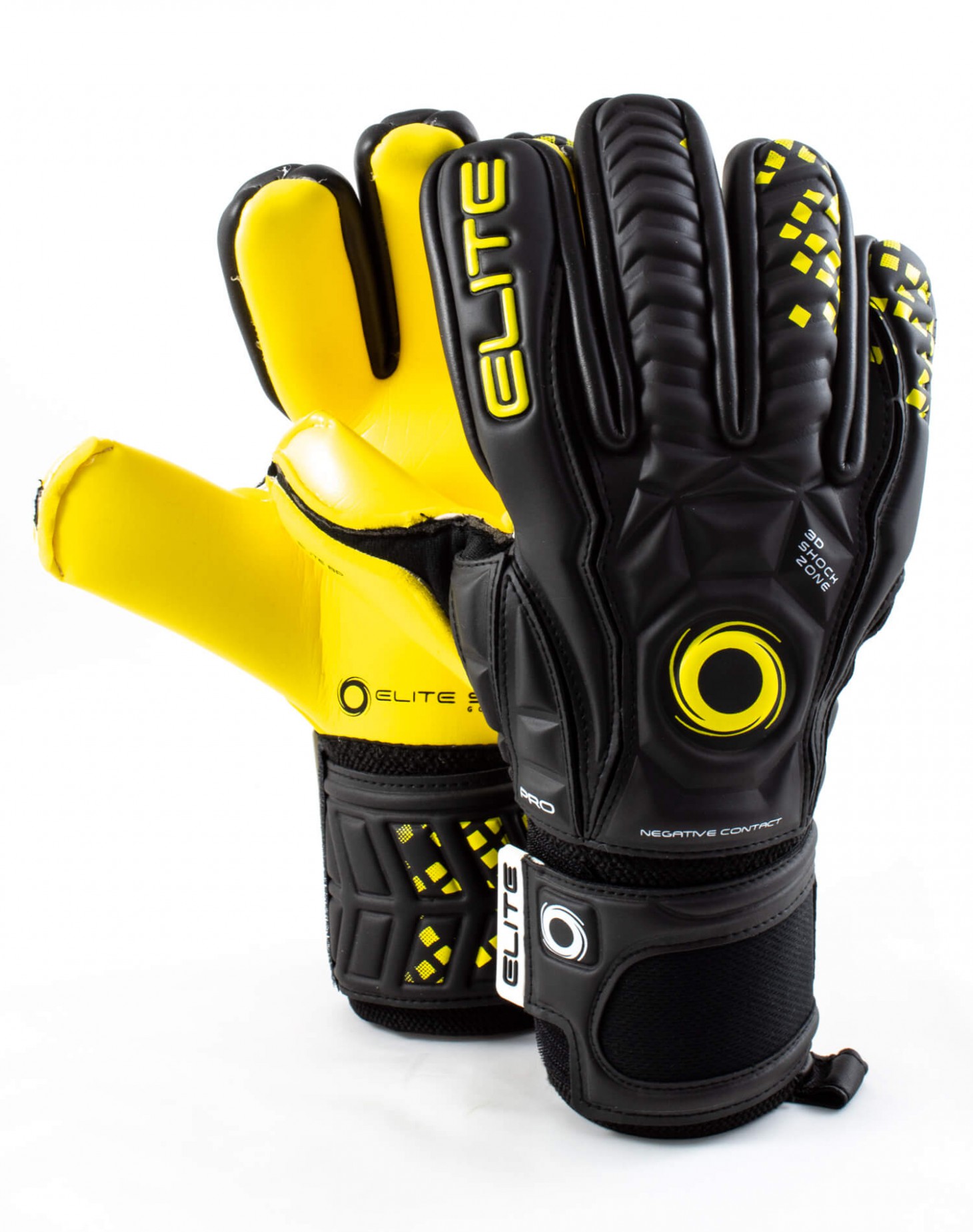 Guantes Elite Sport Black Panther Amarrillo - Negro