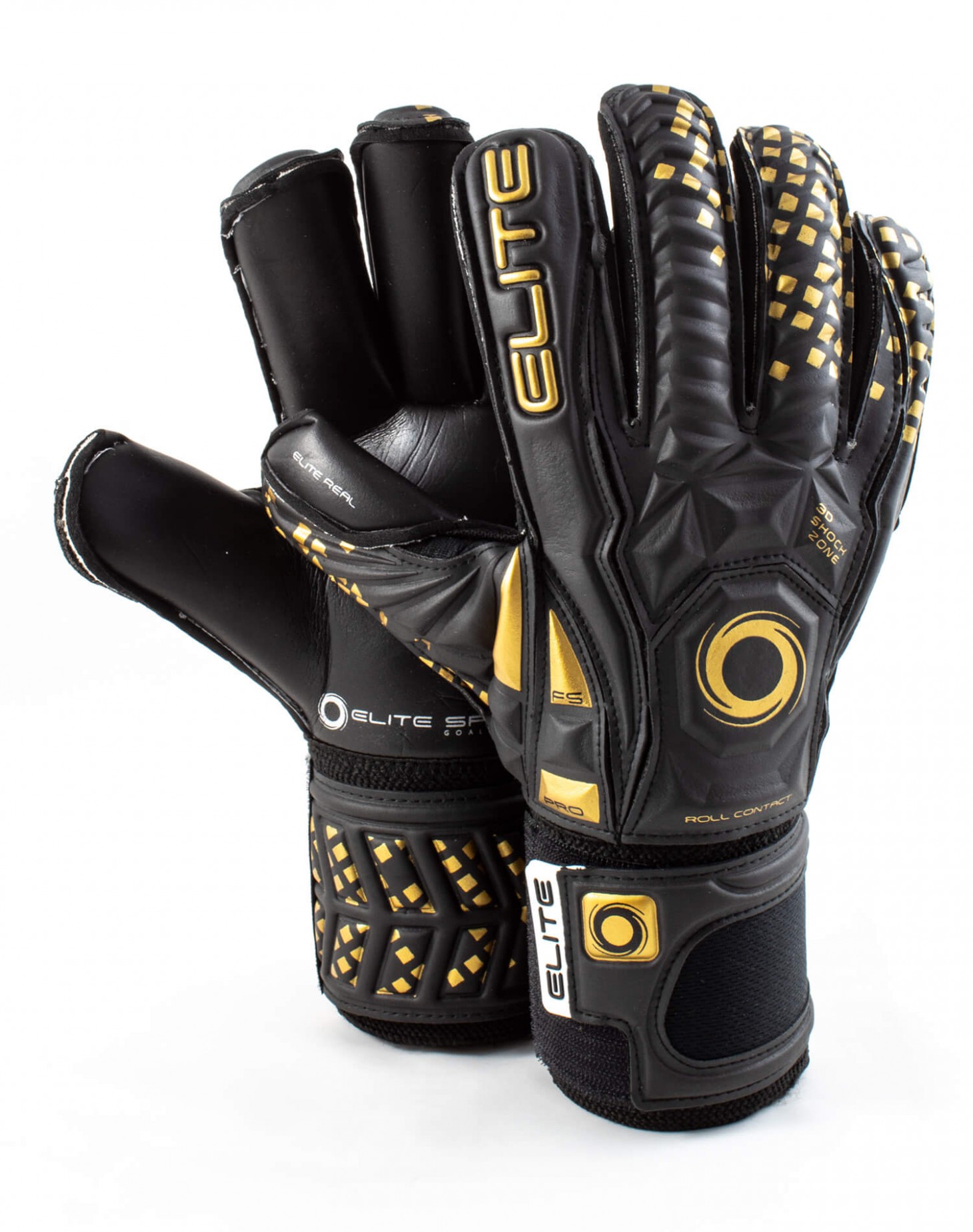 Guantes Elite Sport Black Real Negro - Negro - Dorado