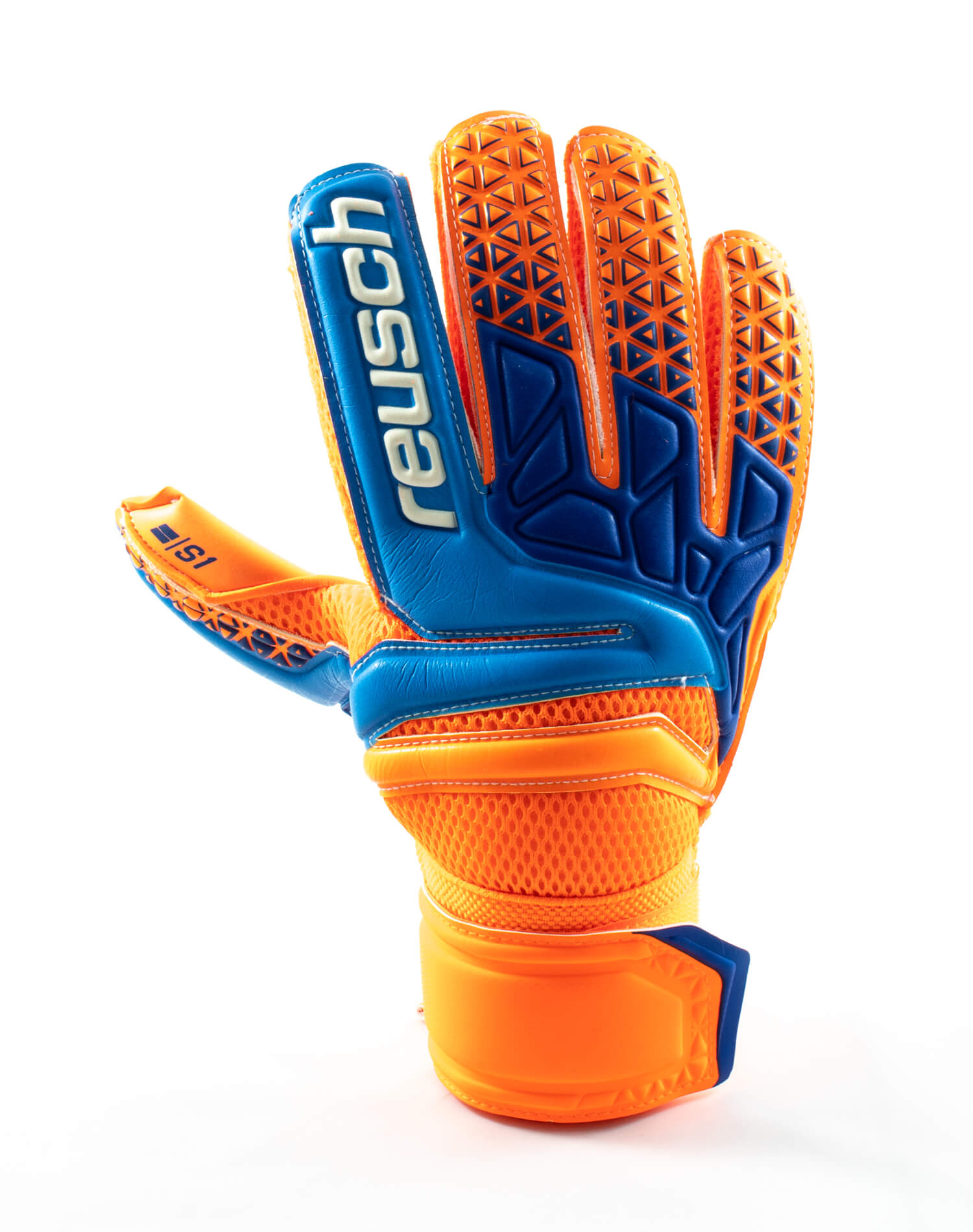 Guantes Reusch Prisma S1 Naranja - Azul - Golero Sport