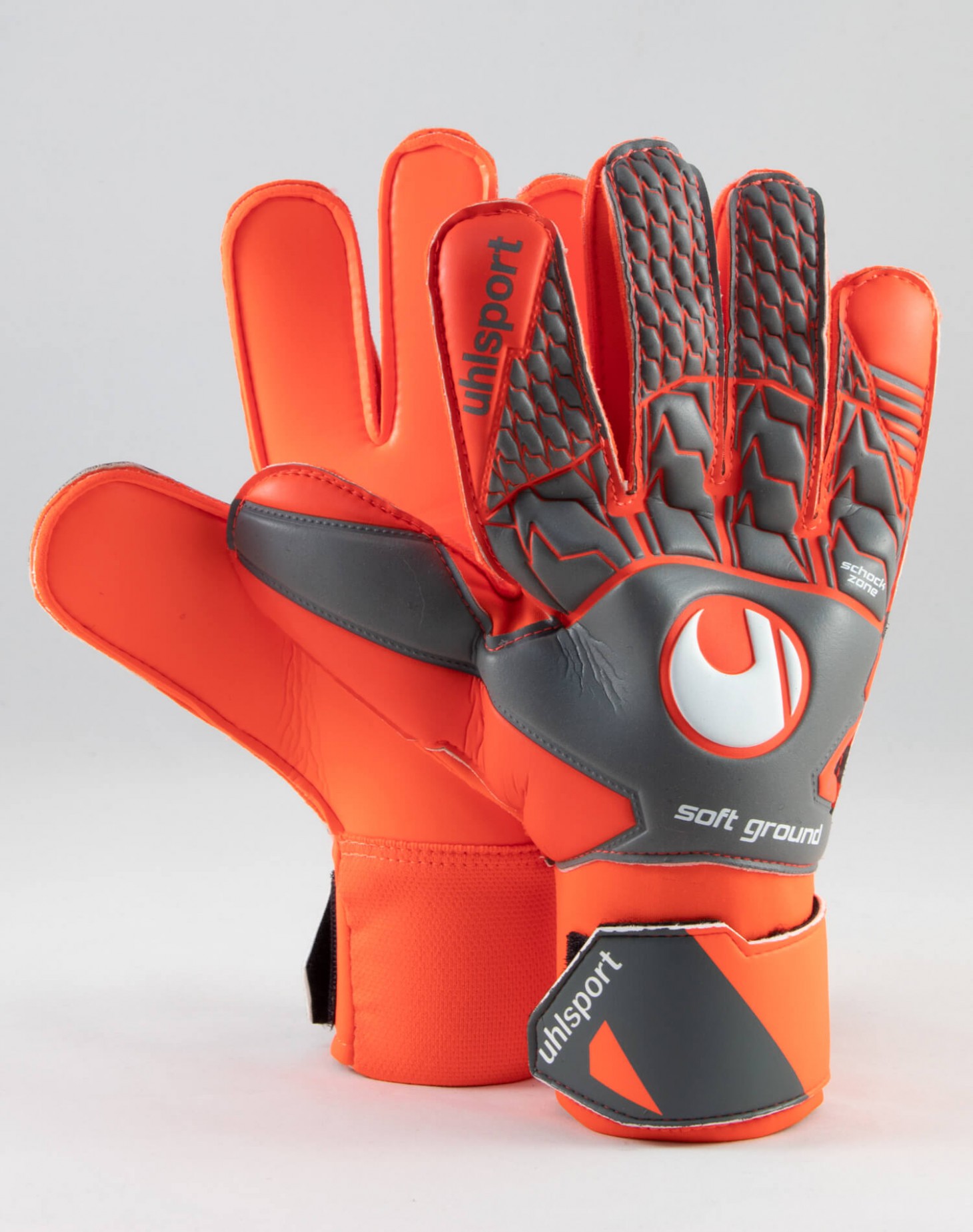 Guantes Uhlsport Aerored Soft Pro Gris - Naranja