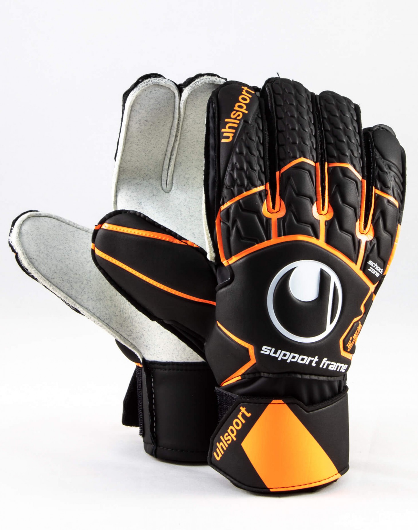 Guantes Uhlsport Soft Resist SF Negro - Naranja