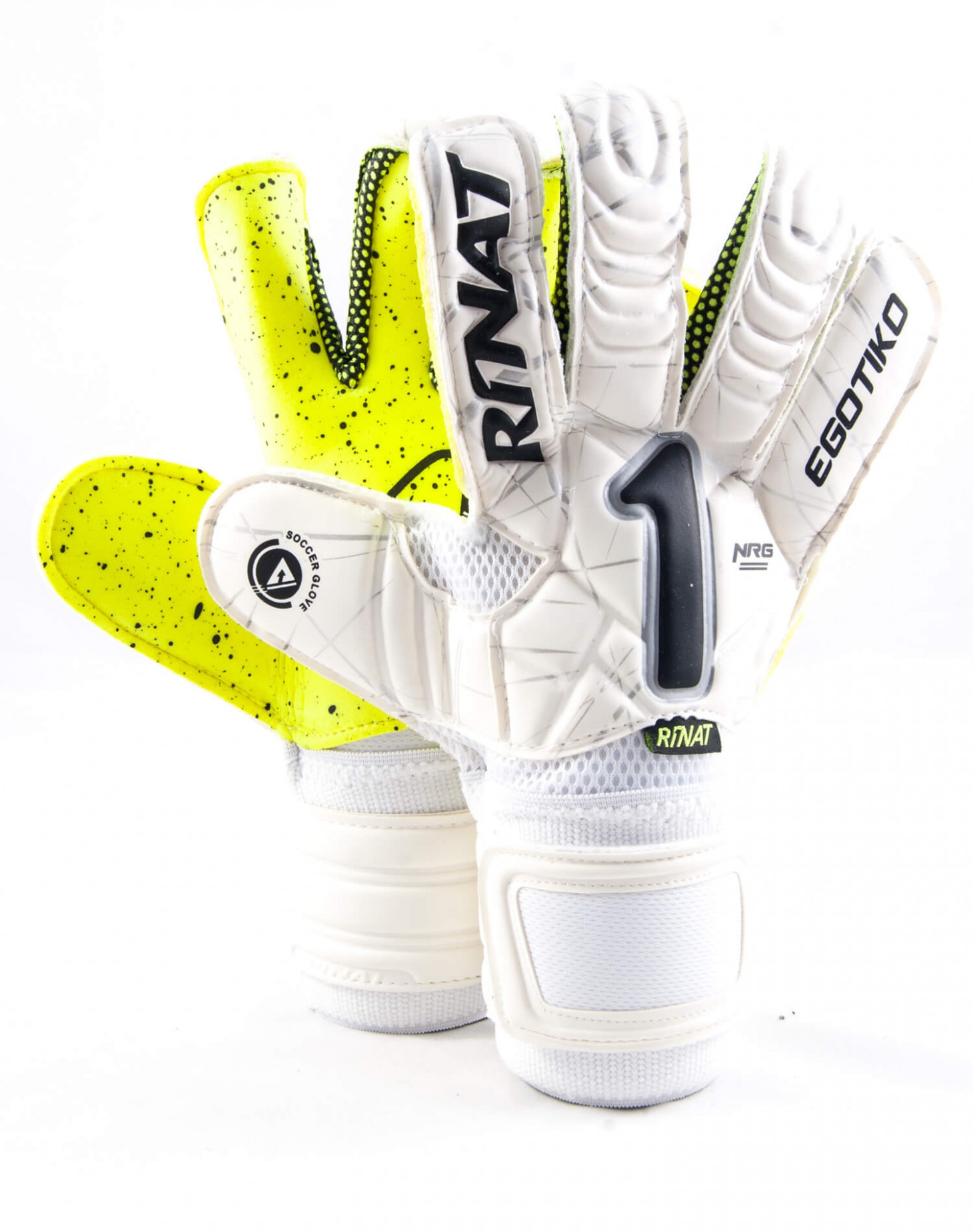 Guantes Rinat Egotiko Turf Infantil Blanco - Neón