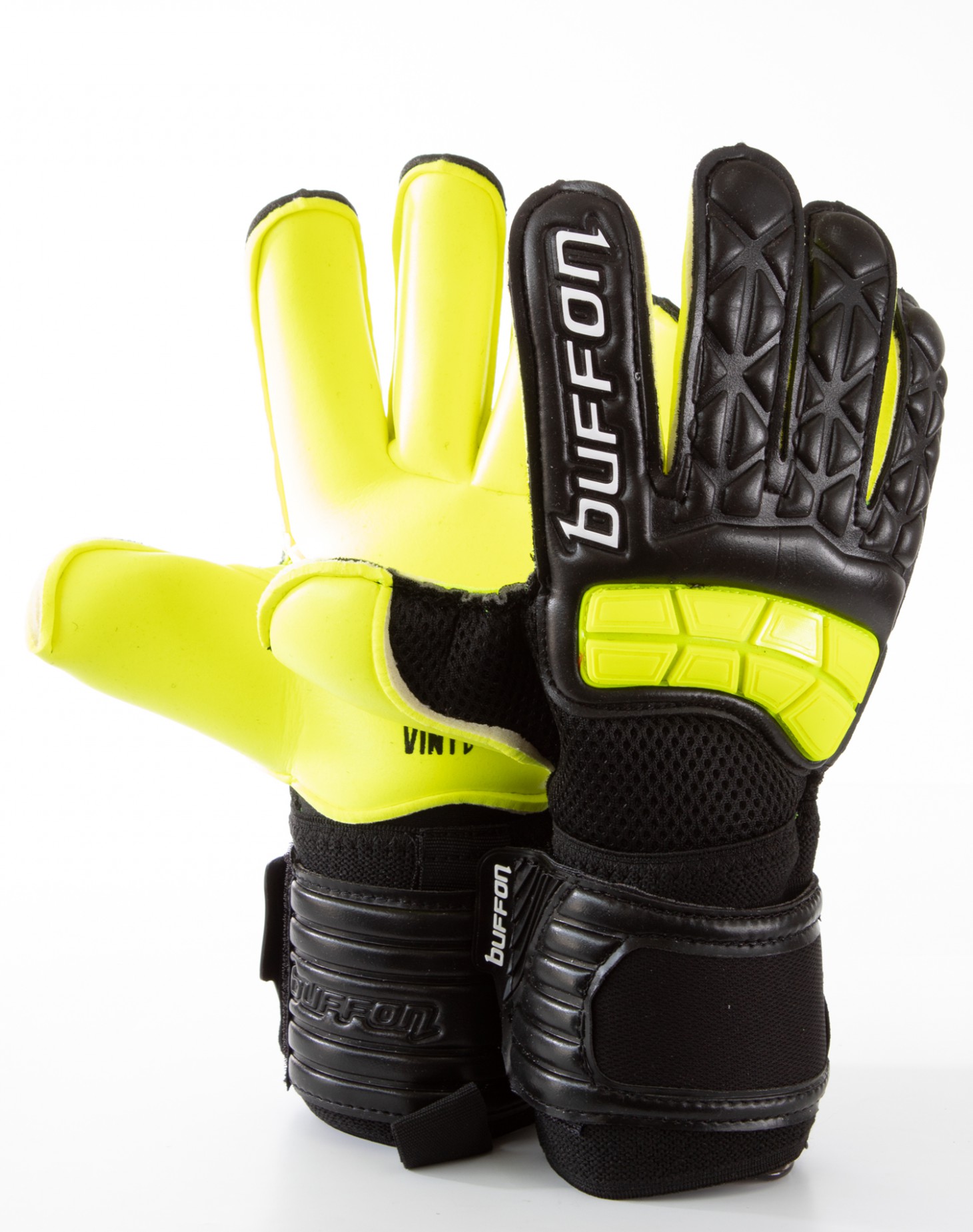 Guantes Buffon Warrior Juvenil Pro Negro - Neon