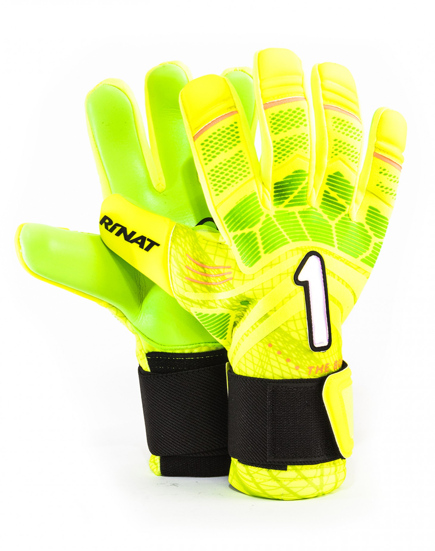 Guantes Rinat The Boss Alpha Amarillo Neón - Verde