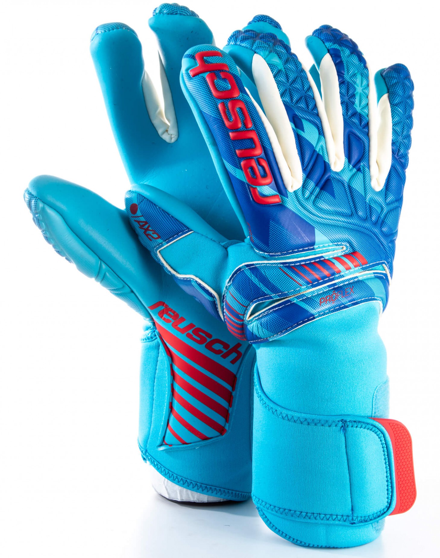 Guantes Reusch Fit Control Pro AX2 Evolution Negative Cut Blanco - Azul