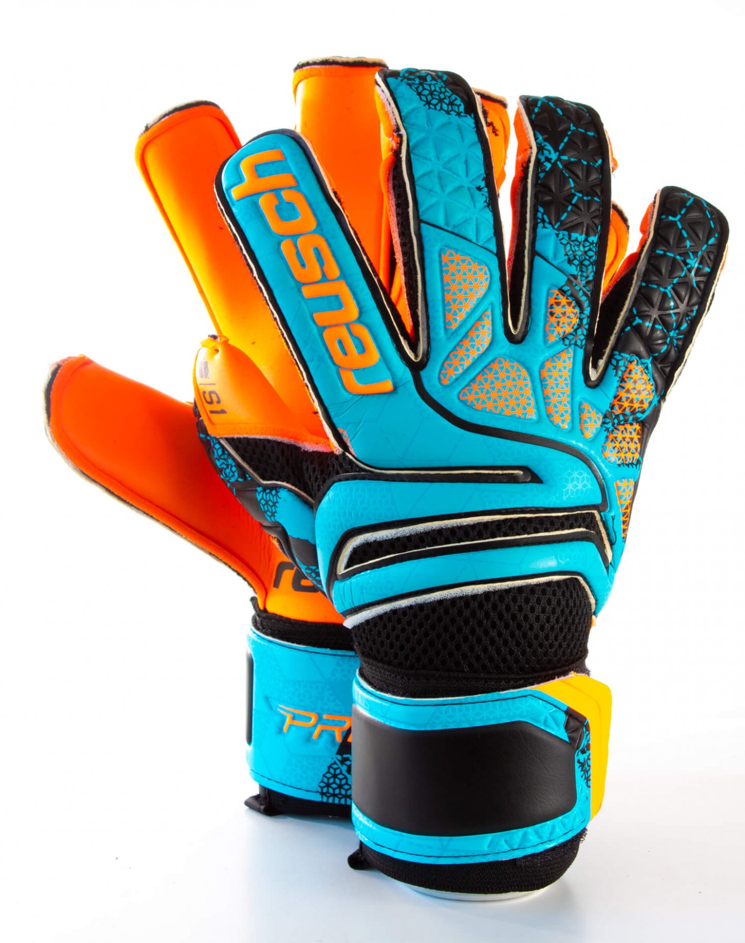 Guantes Reusch Prisma Prime S1 Evolution LTD Azul - Negro - Naranja