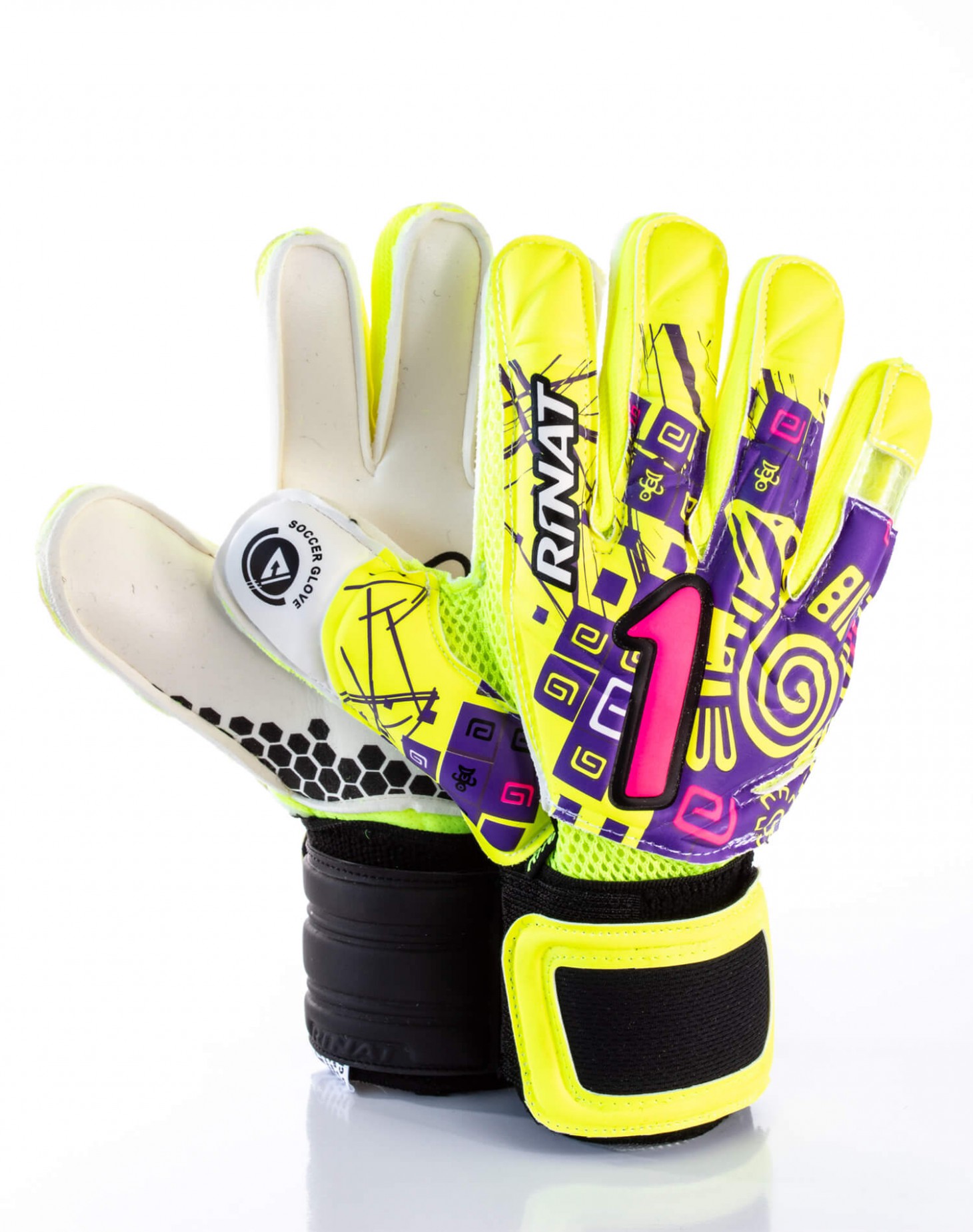Guantes Rinat Asimetrik Etnik Ox Spines Infantil Amarillo - Neón