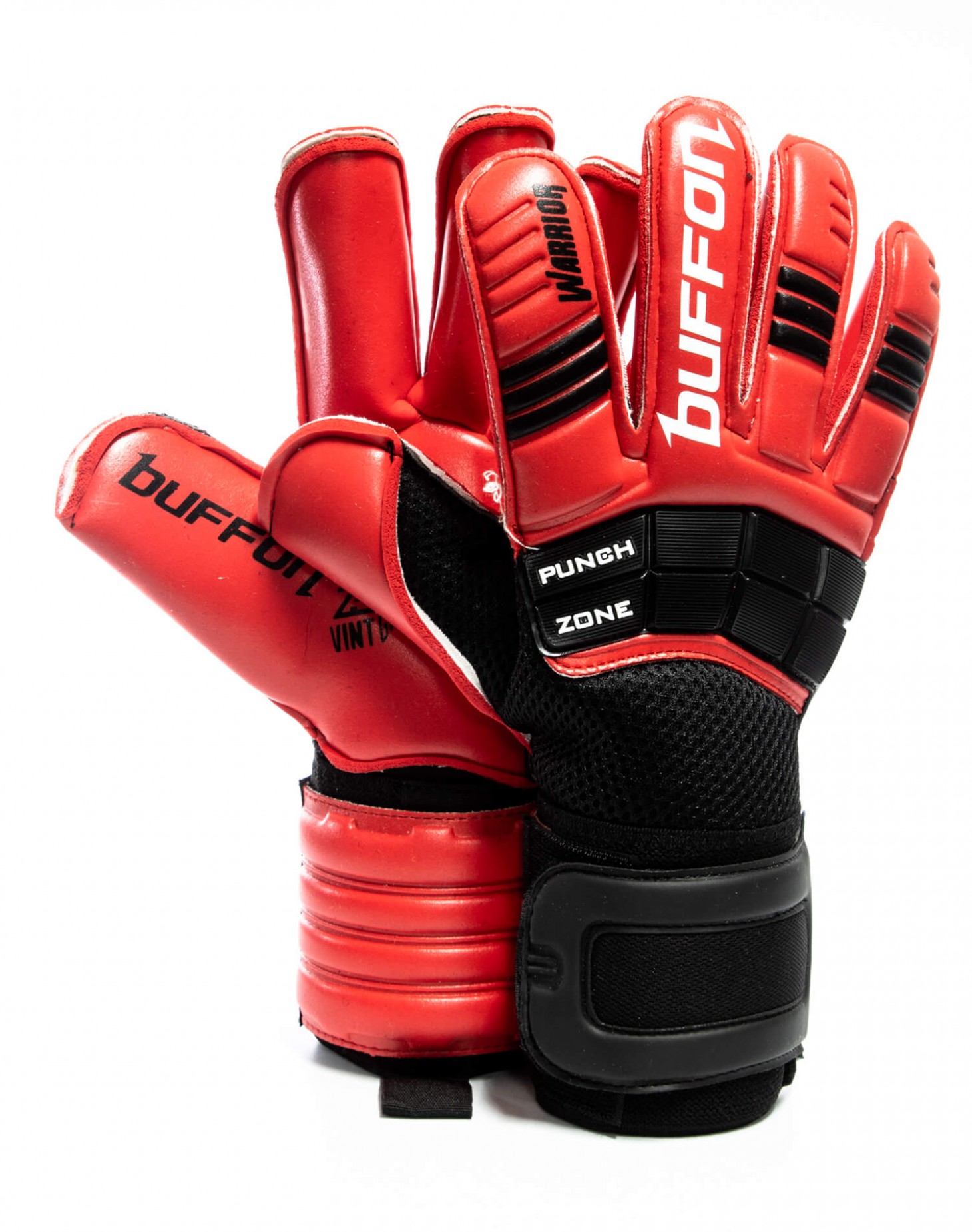 Guantes Buffon Warrior Negro - Rojo