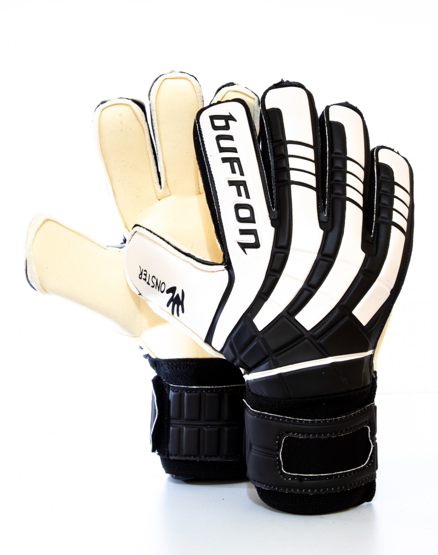 Guantes Buffon Monster Basico Varillas Negro - Nacar