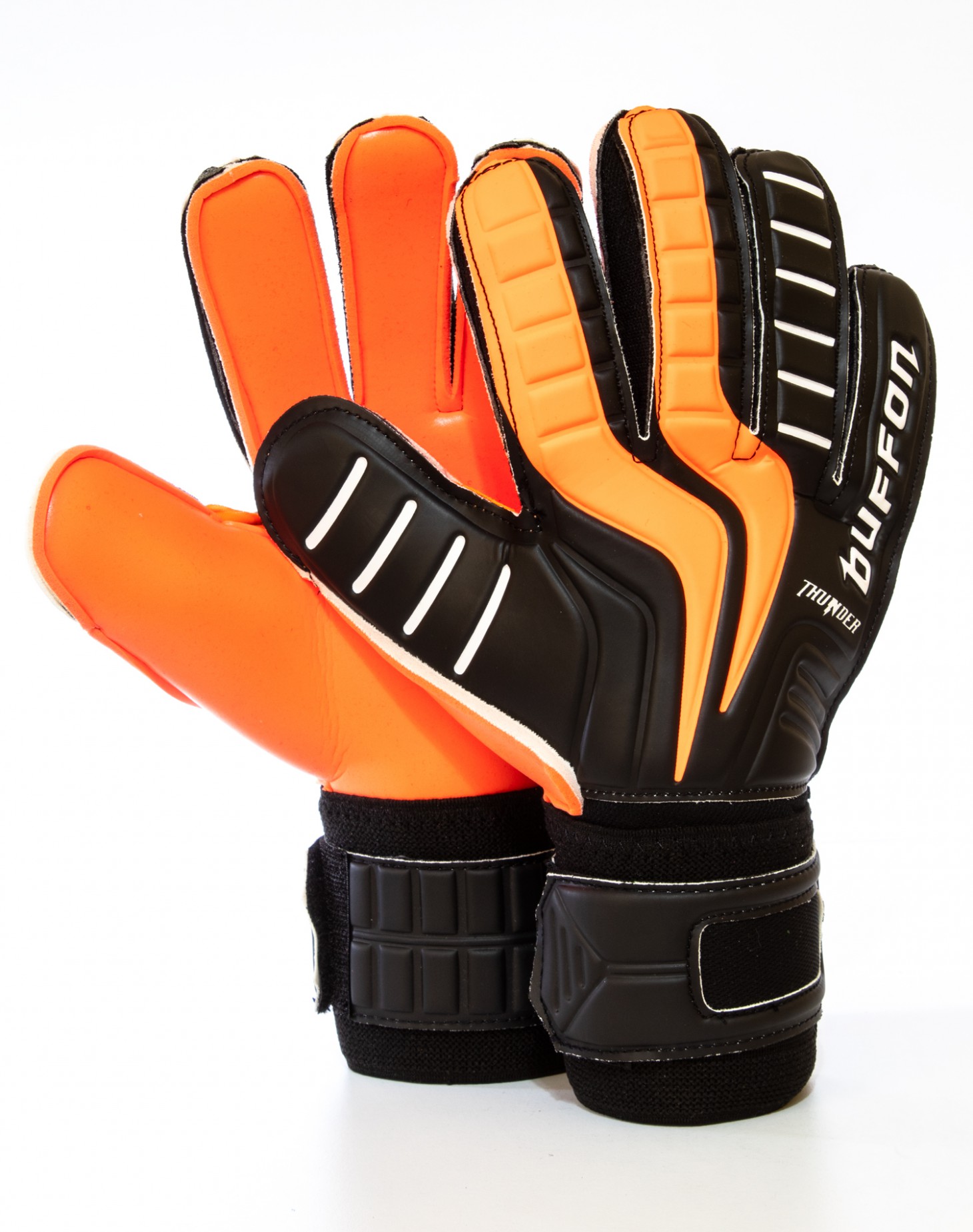 Guantes Buffon Thunder Basico Negro - Naranja