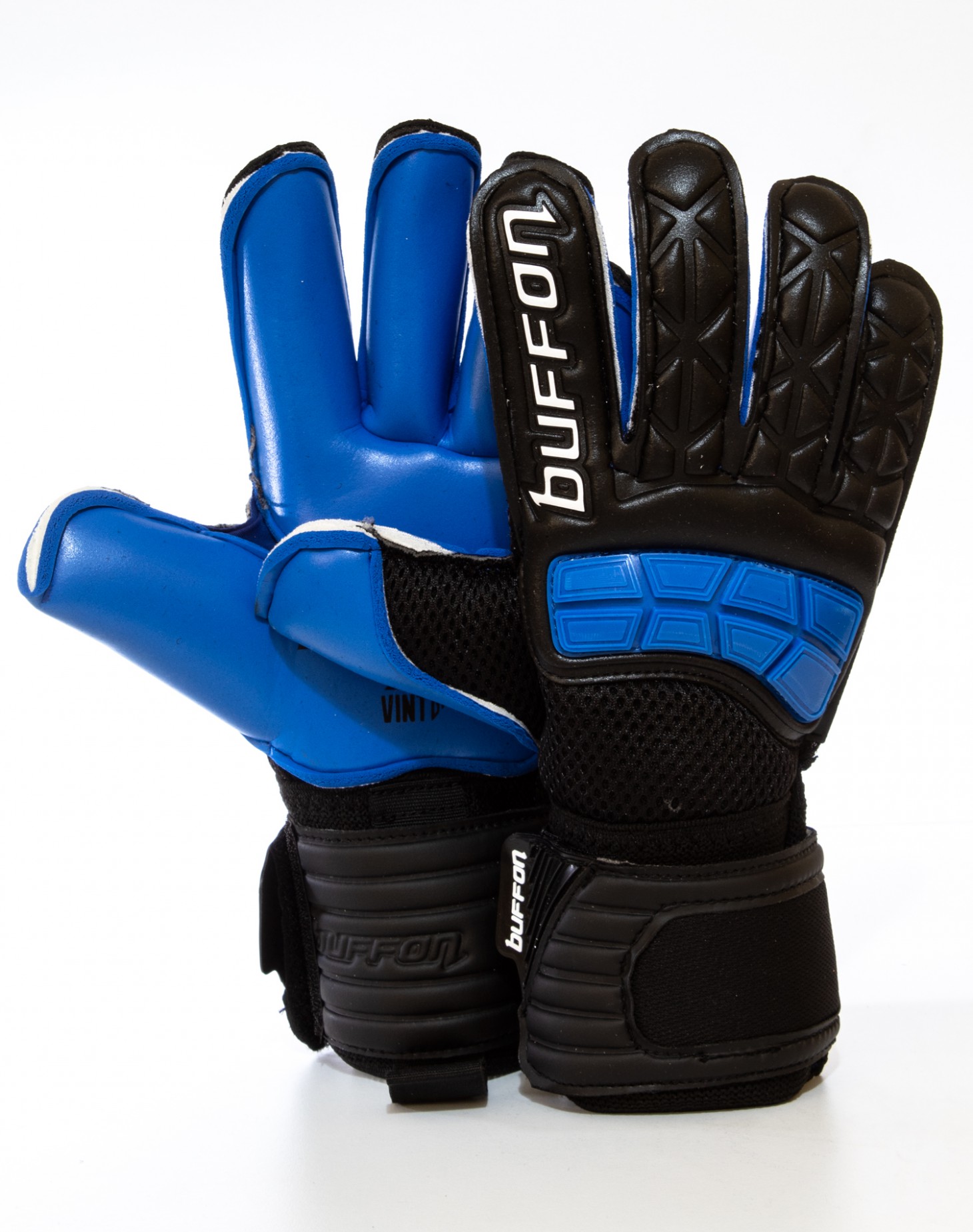 Guantes Buffon Warrior Juvenil Pro Negro - Azul