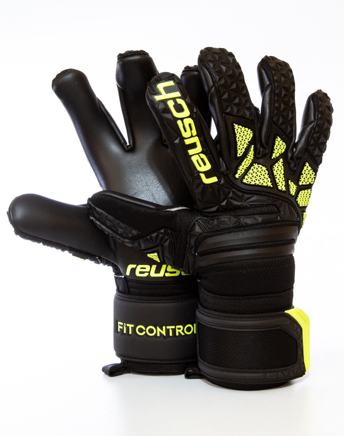 Guantes Reusch Fit Control Freegel MX2 Negro - Neon