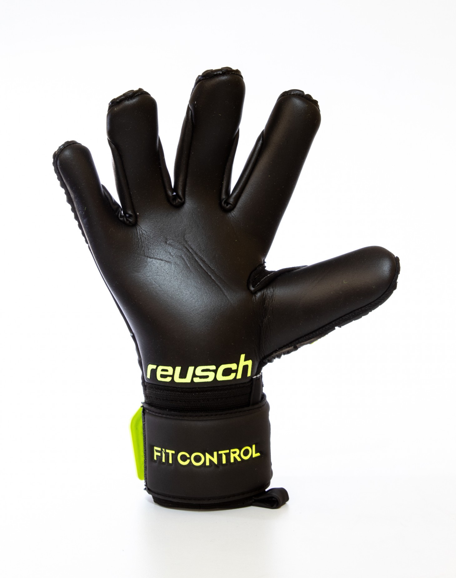 Guantes Reusch Fit Control Freegel MX2 Negro - Neon - Golero Sport