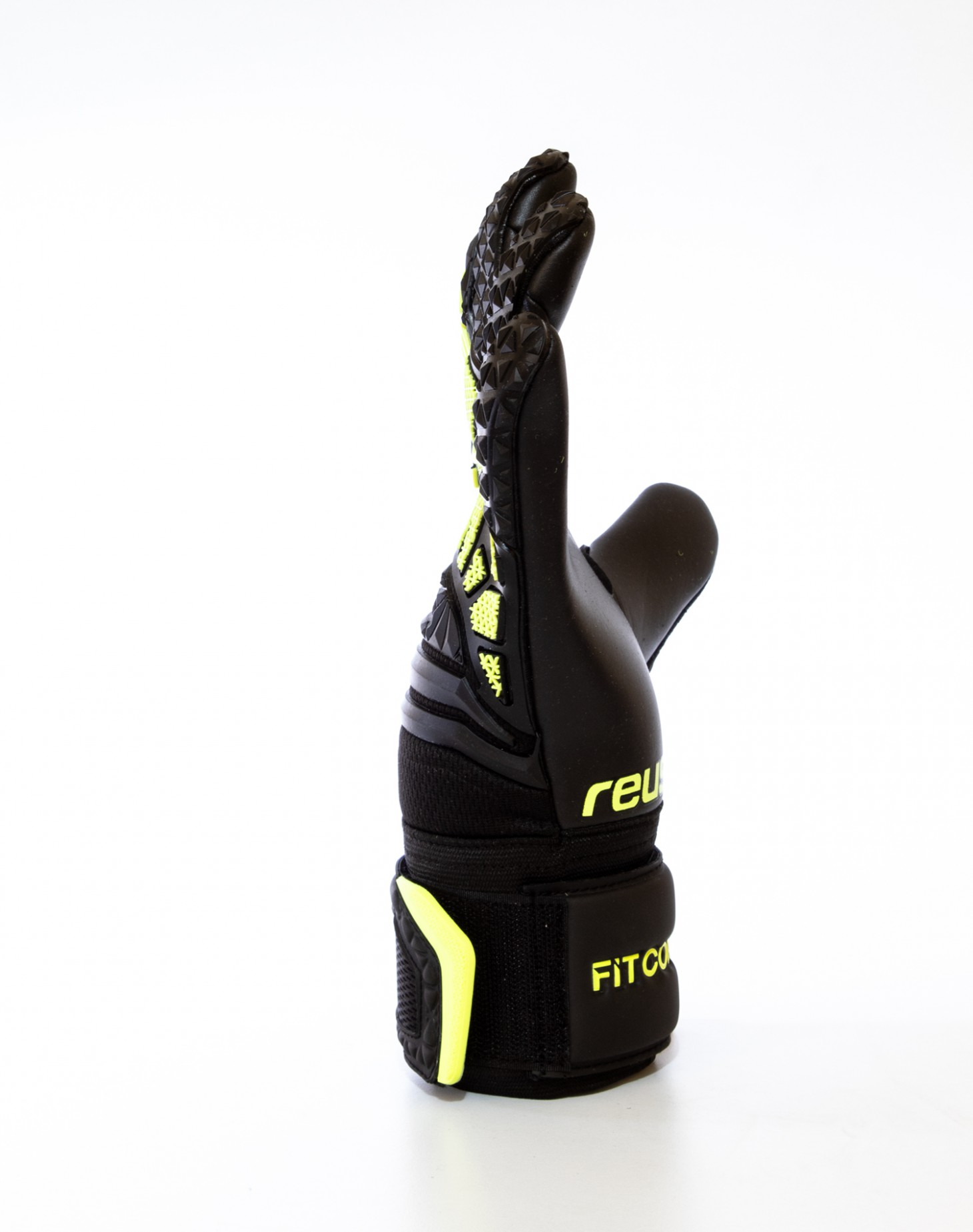 Guantes Reusch Fit Control Freegel MX2 Negro - Neon - Golero Sport
