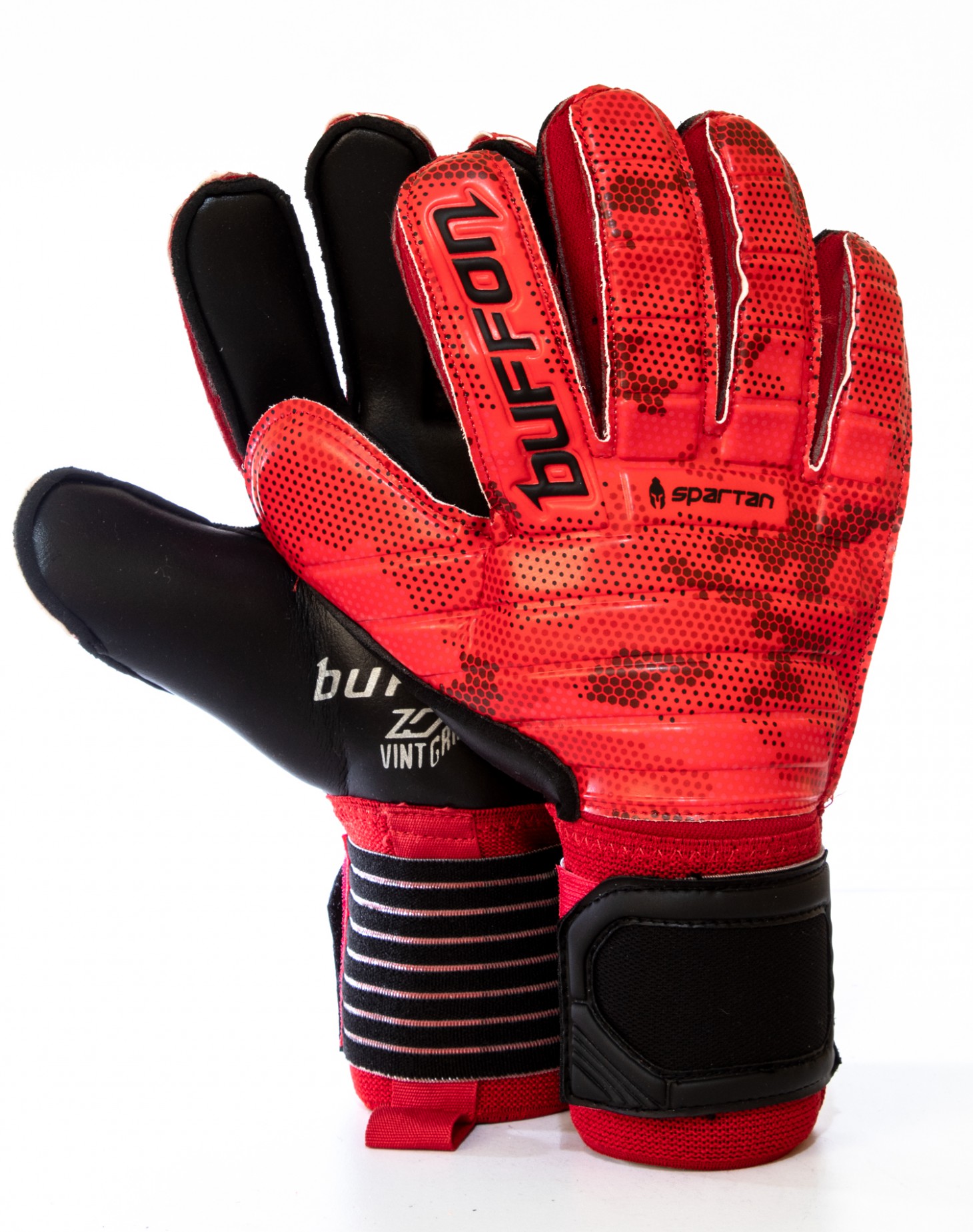 Guantes Buffon Spartan Semiprofesional Rojo - Negro