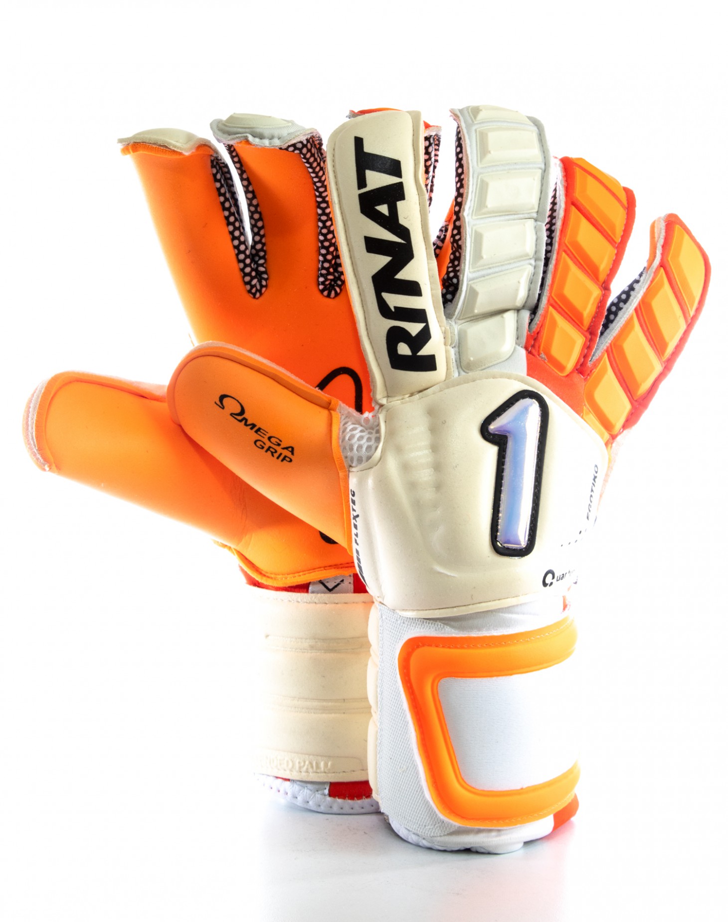 Guantes Rinat Egotiko Quantum Pro Naranja - Blanco