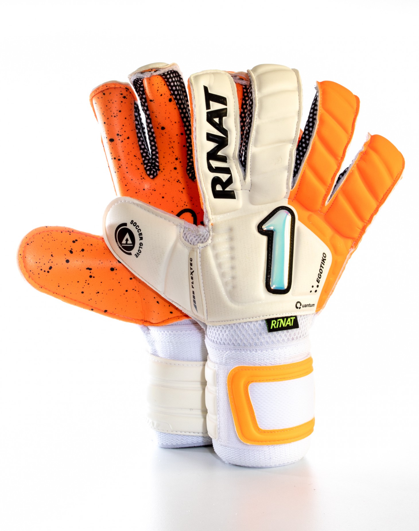 Guantes Rinat Egotiko Quantum Turf Blanco - Naranja