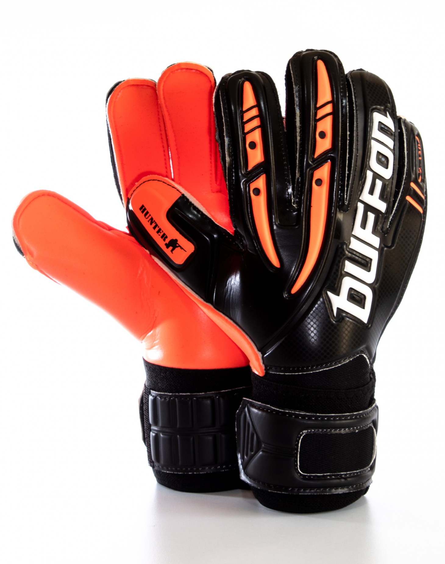 Guantes de Portero Buffon Hunter Basico Negro - Naranja