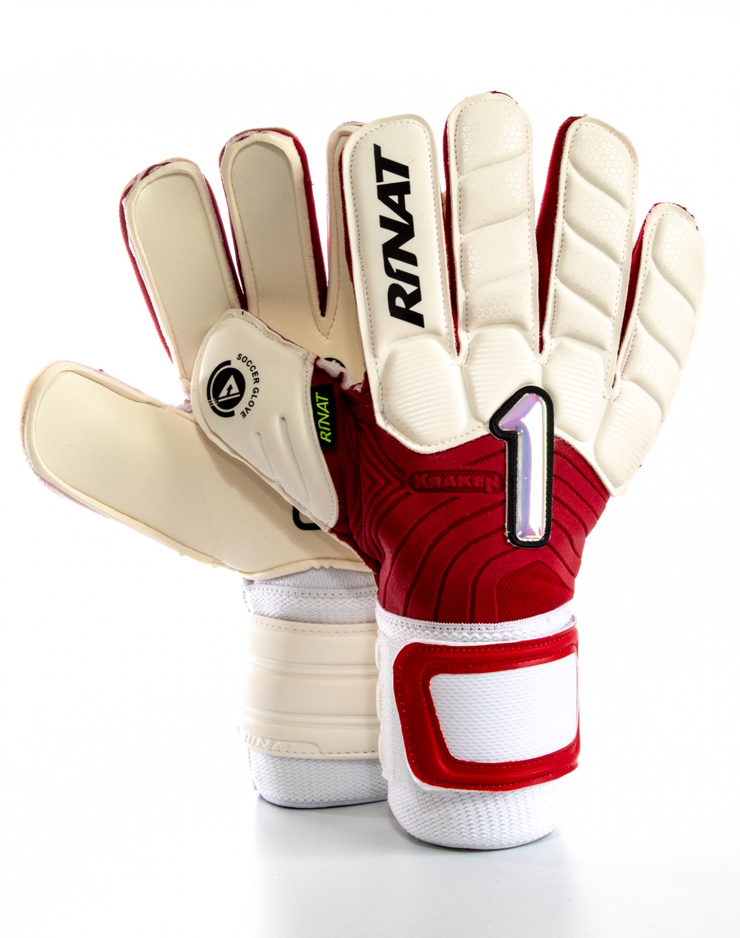 Guantes Rinat Kraken Spekter Infantil Blanco - Rojo