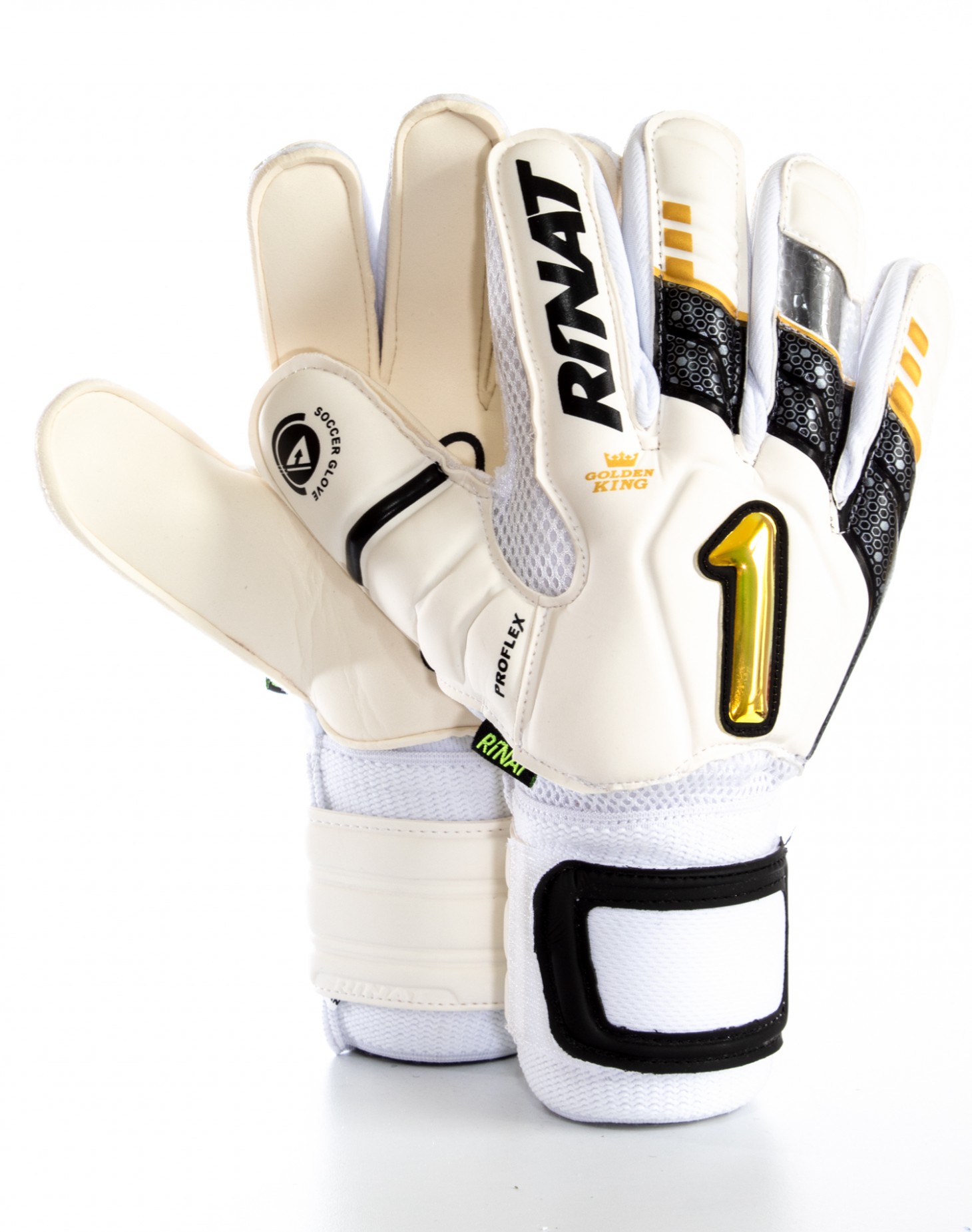 Guantes Rinat Uno Premier Golden King Spines Semi Adulto Blanco