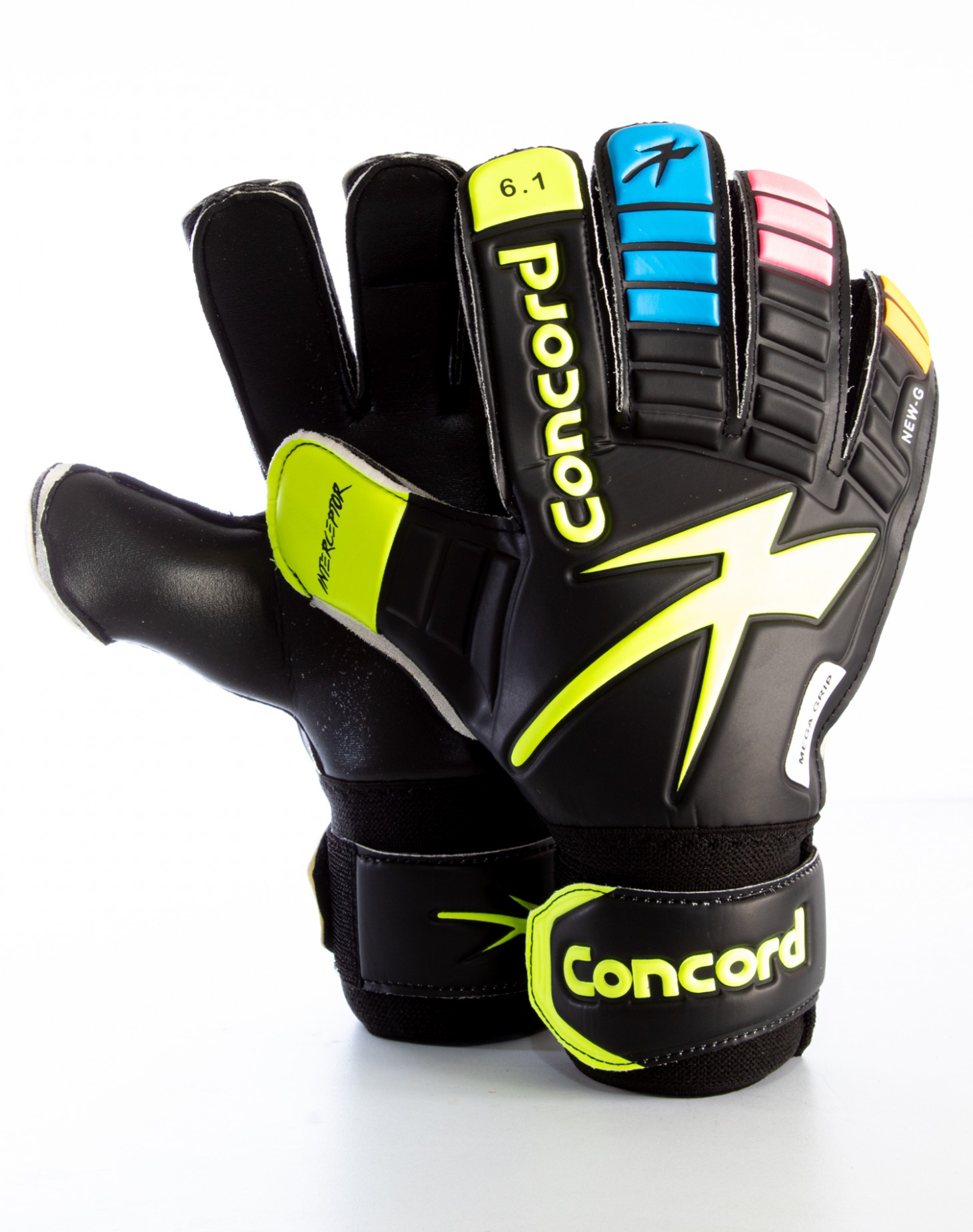 Guantes de Portero Concord Básico Negro - Multicolor