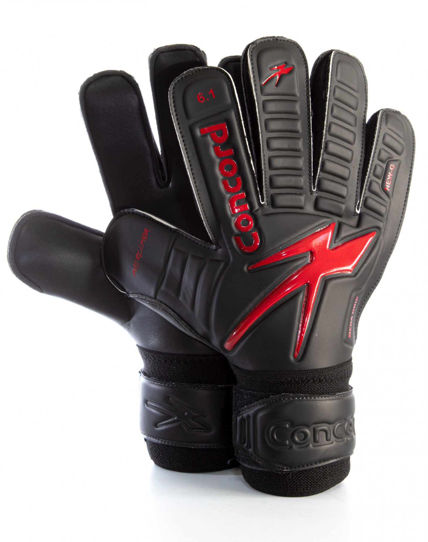 Guantes de Portero Concord Básico Rojo - Negro