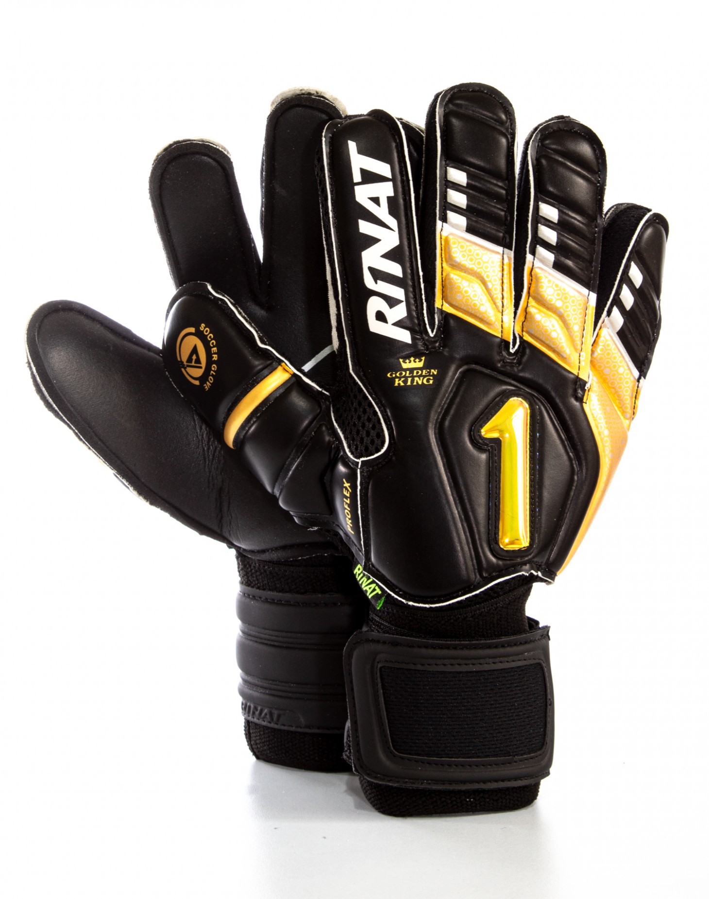Guantes Rinat Uno Premier Golden King Semi Adulto Negro - Oro