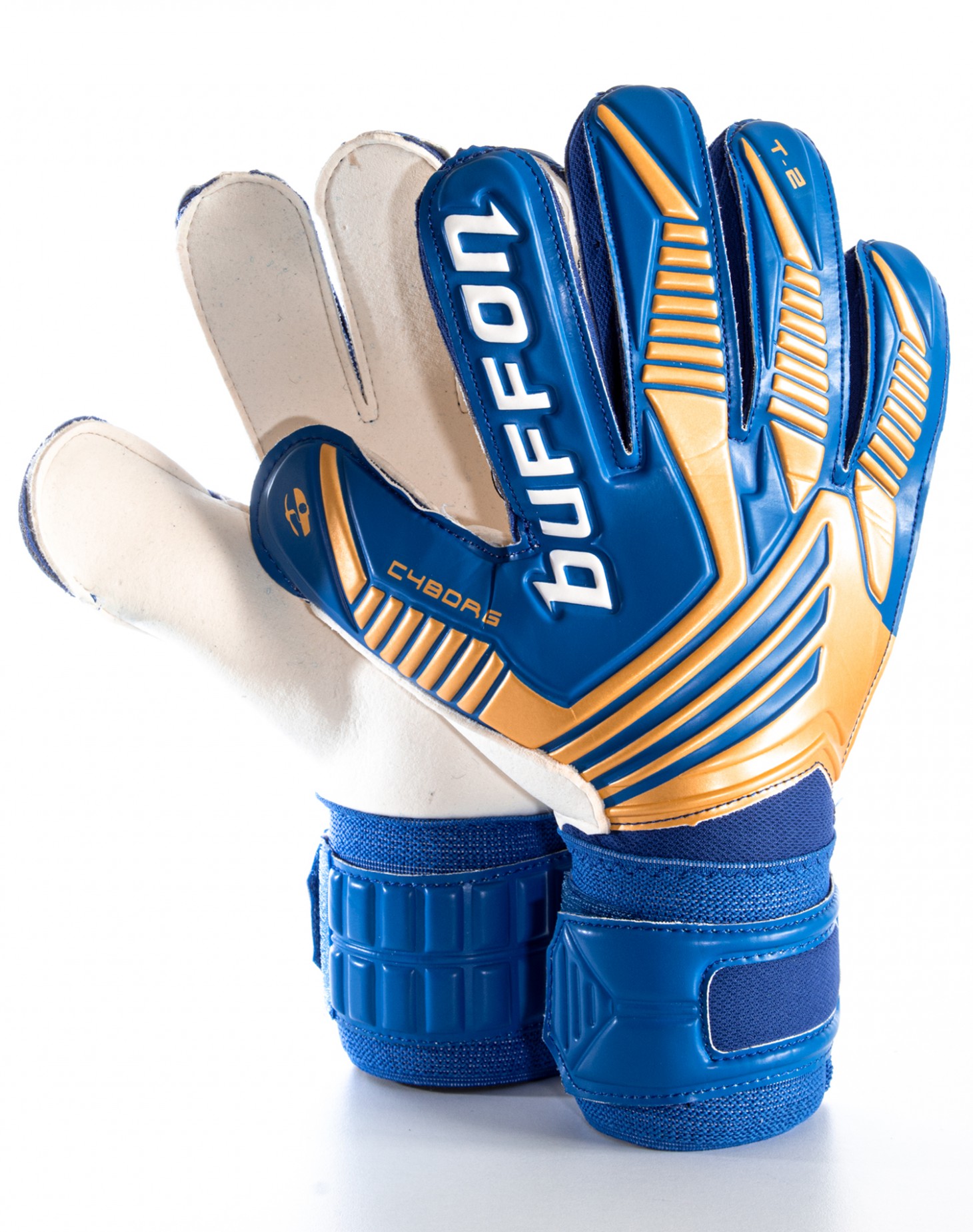 Guantes Buffon Cyborg Basico Blanco - Oro