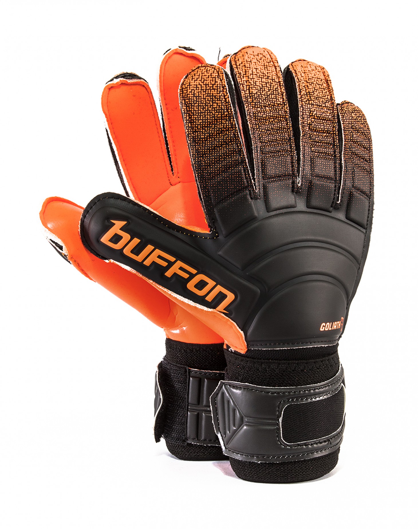 Guantes Buffon Goliath Basico Negro - Naranja