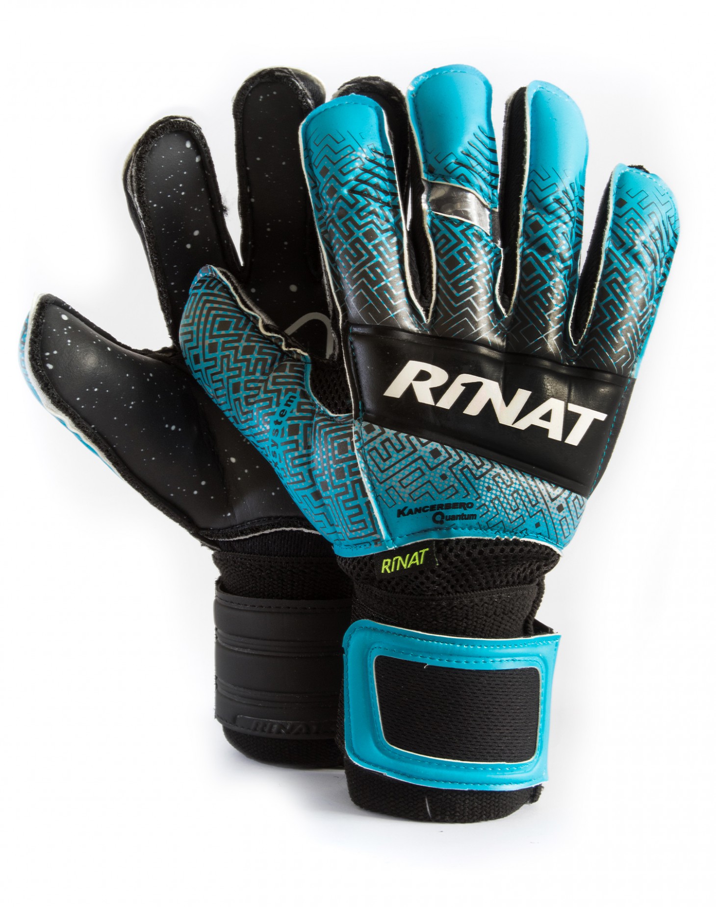 Guantes Rinat Kancerbero Quantum Spine Turf Infantil Negro - Azul