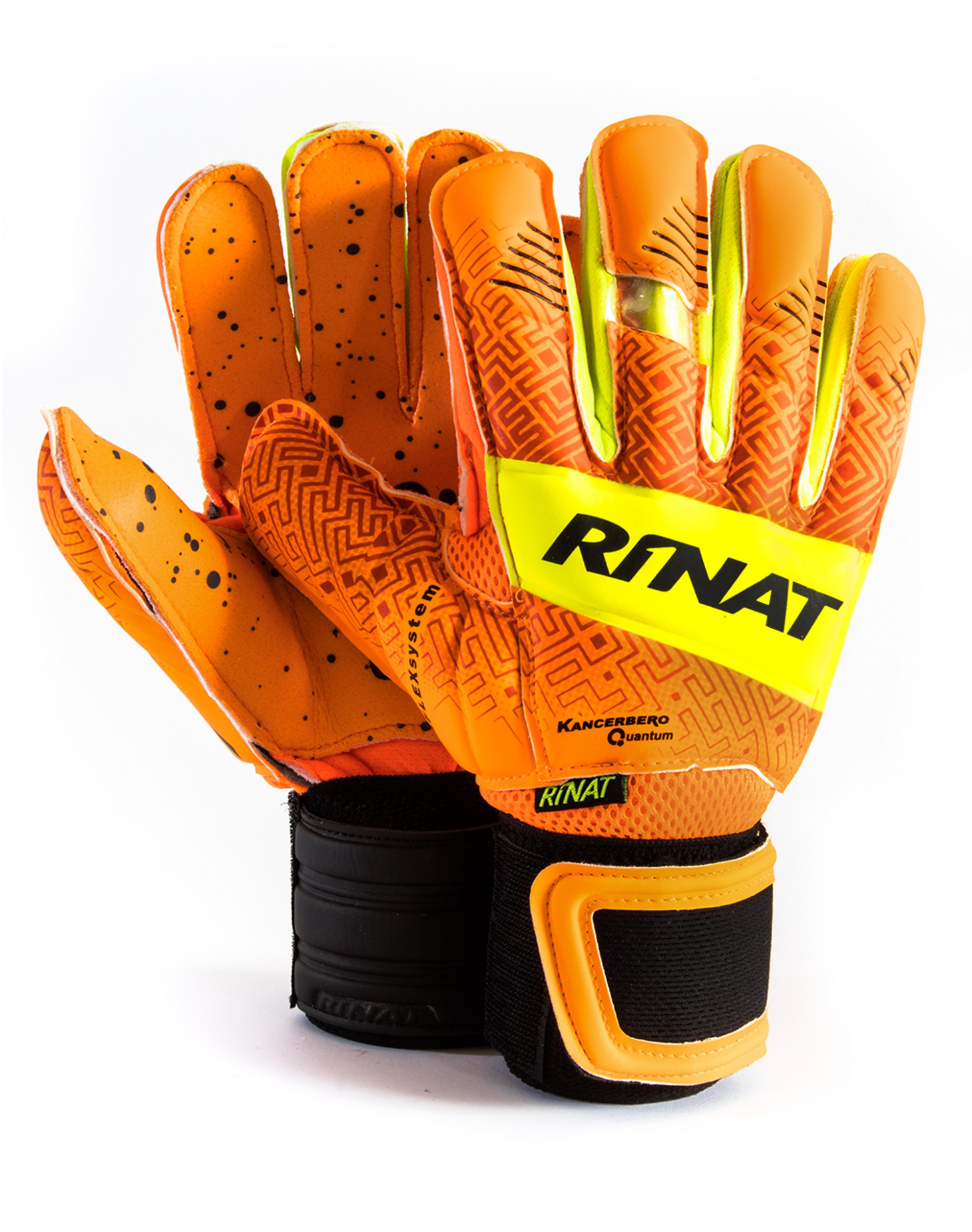 Guantes Rinat Kancerbero Quantum Spine Turf Infantil Naranja
