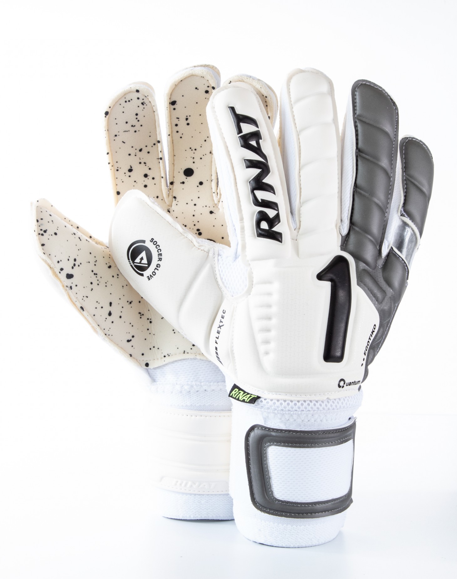 Guantes Rinat Egotiko Quantum Spine Turf Blanco - Gris