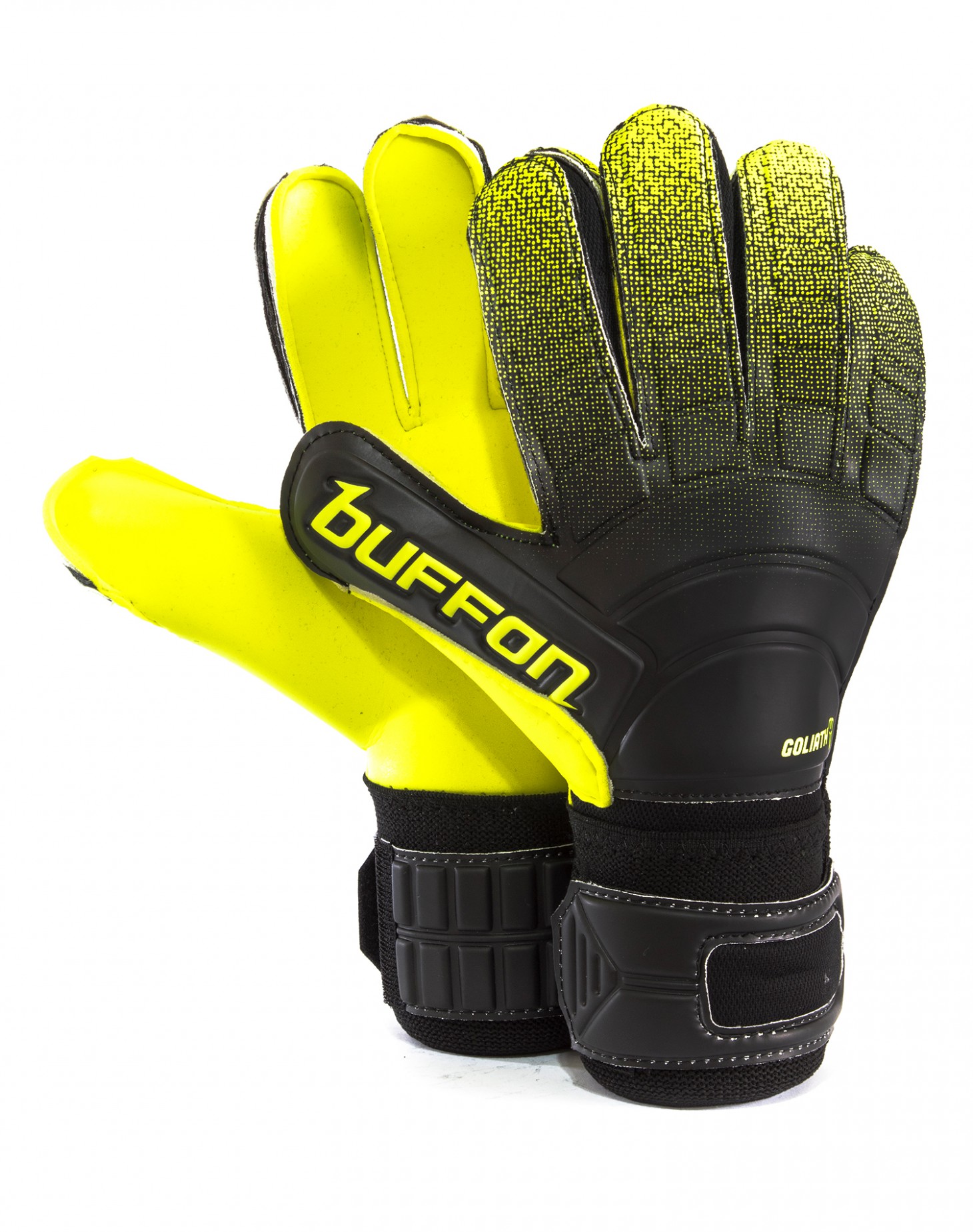 Guantes Buffon Goliath Basico Negro/Neón