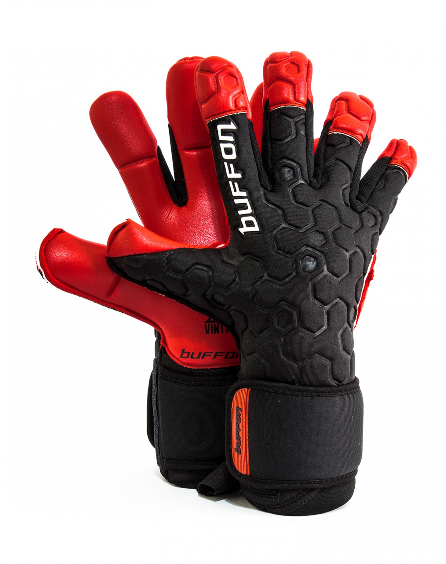 Guantes Buffon Titan Pro Negro/Rojo