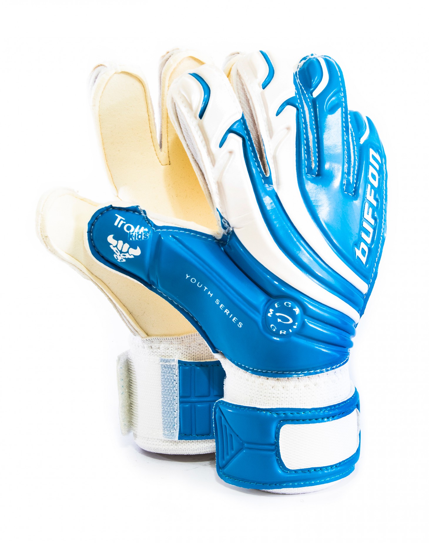 Guantes Buffon Troll Infantil Azul/ Blanco