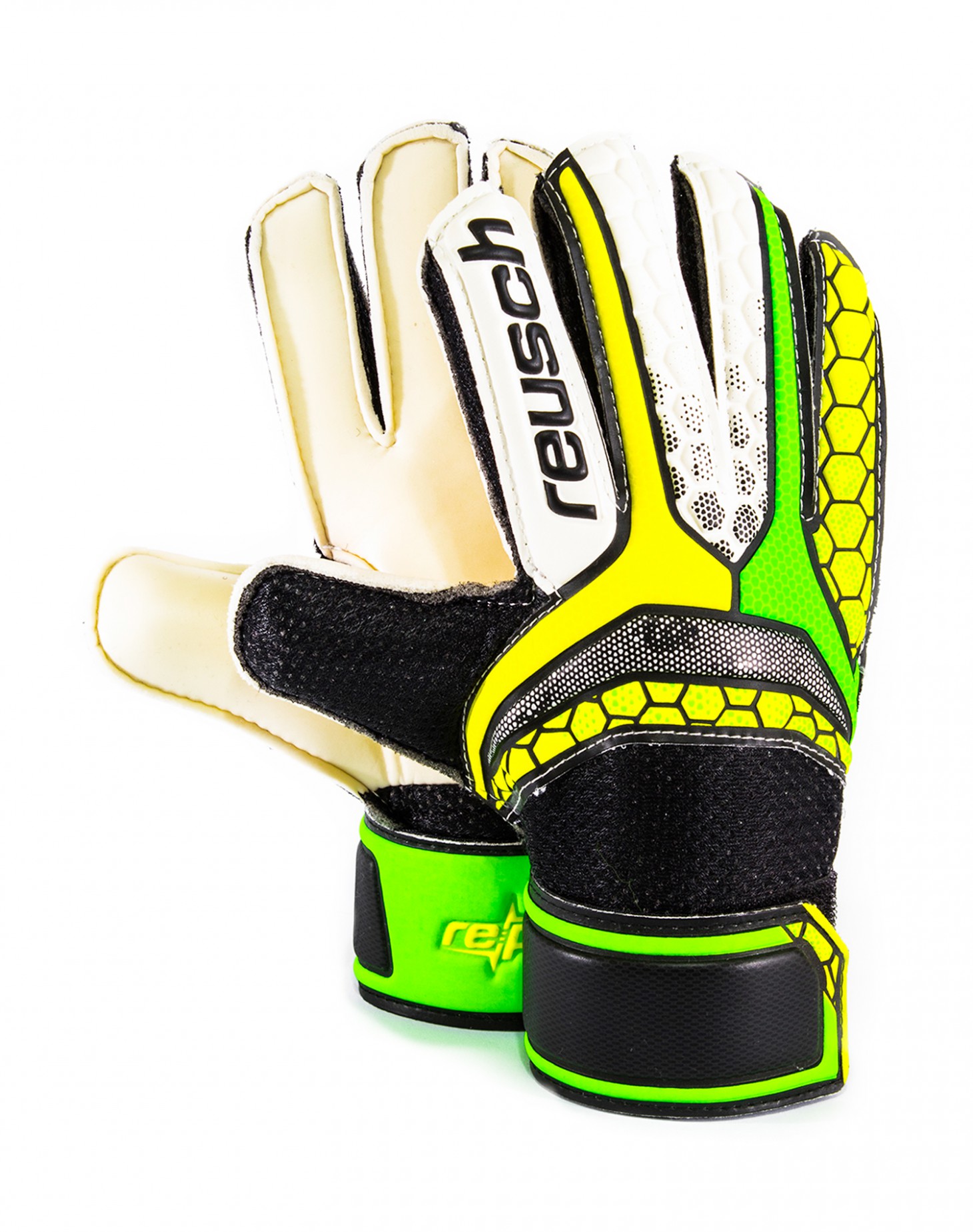 Guantes Reusch Re:pulse Junior Black / Shocking Orange